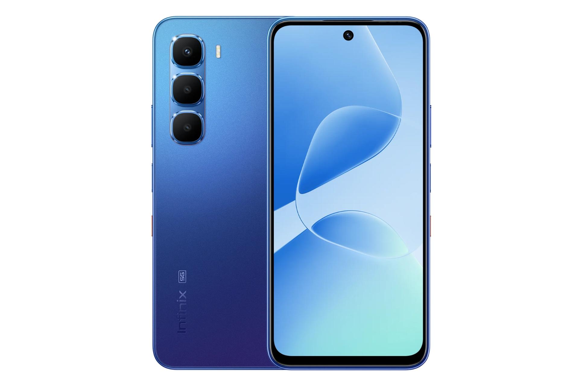 پنل جلو و پشت گوشی موبایل اینفینیکس Infinix Hot 60 آبی