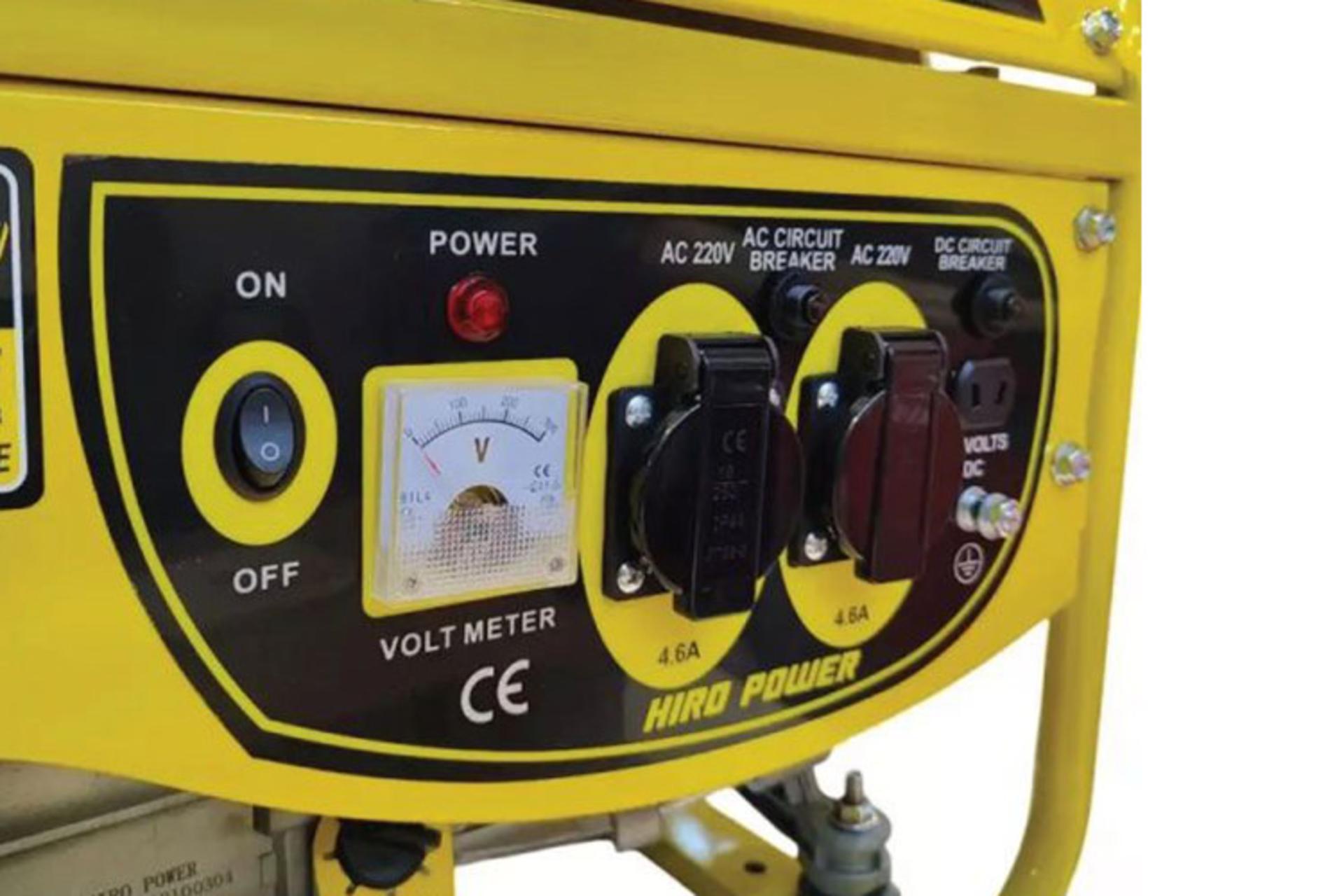 موتور برق هیرو پاور HIRO POWER HP4900F نمای پنل جلو