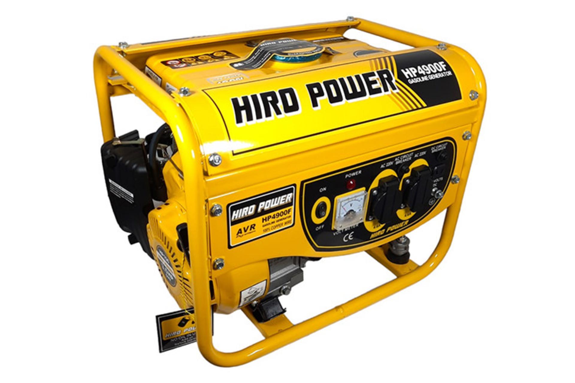 مرجع متخصصين ايران موتور برق هيرو پاور HIRO POWER HP4900F نماي جلو و جانبي