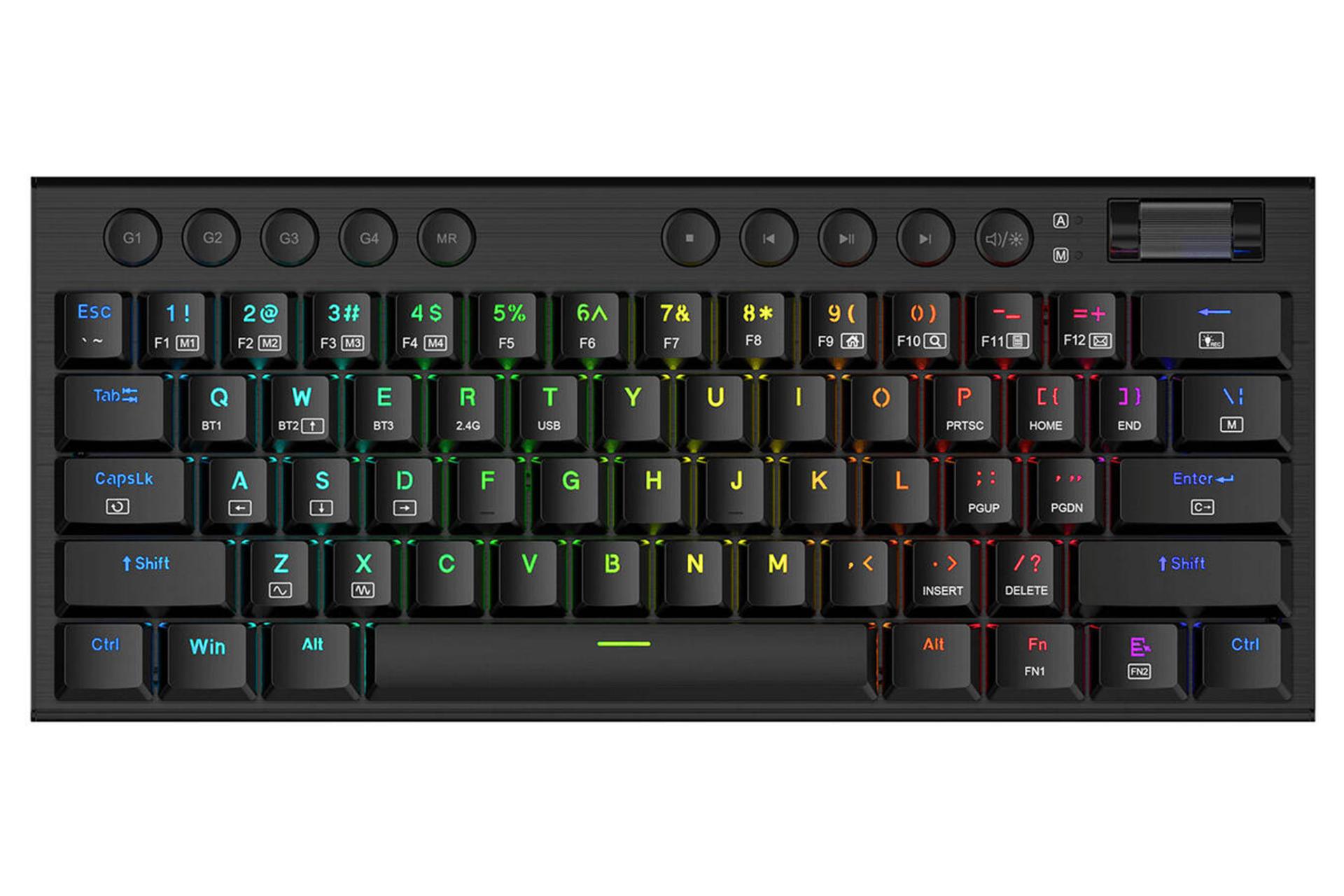 کیبورد ردراگون K632 PRO Noctis نمای بالا