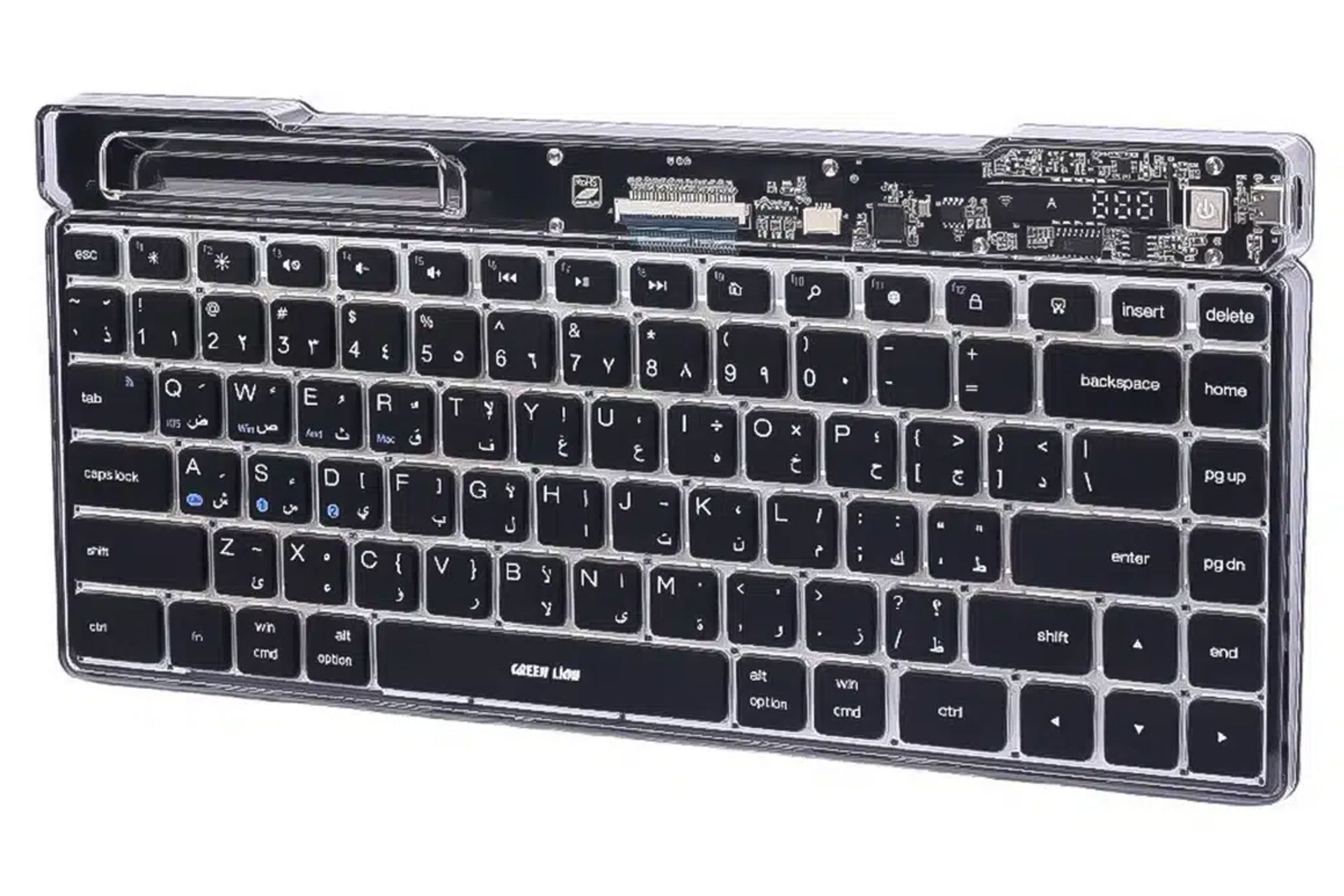 ابعاد و اندازه کیبورد گرین لیون Transparent Keyboard