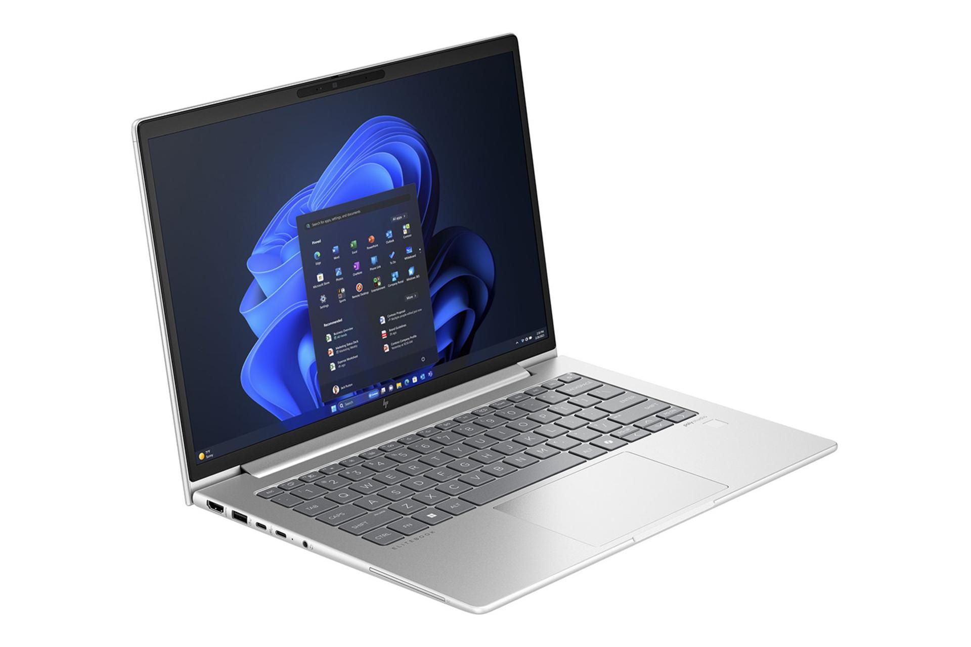 لپ تاپ اچ پی HP ProBook 465 G11 نمای جلو و چپ