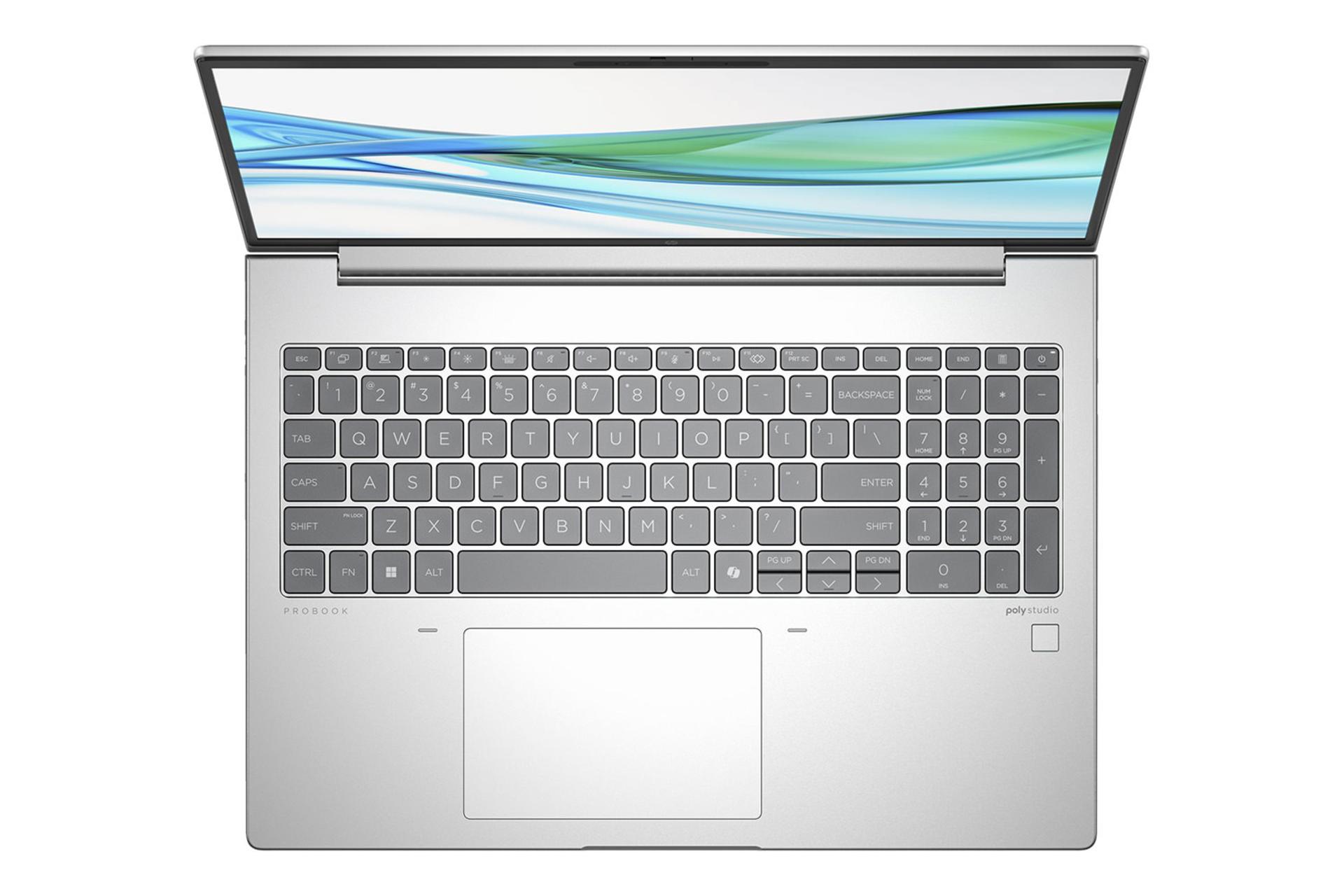 لپ تاپ اچ پی HP ProBook 465 G11 نمای بالا و کیبورد