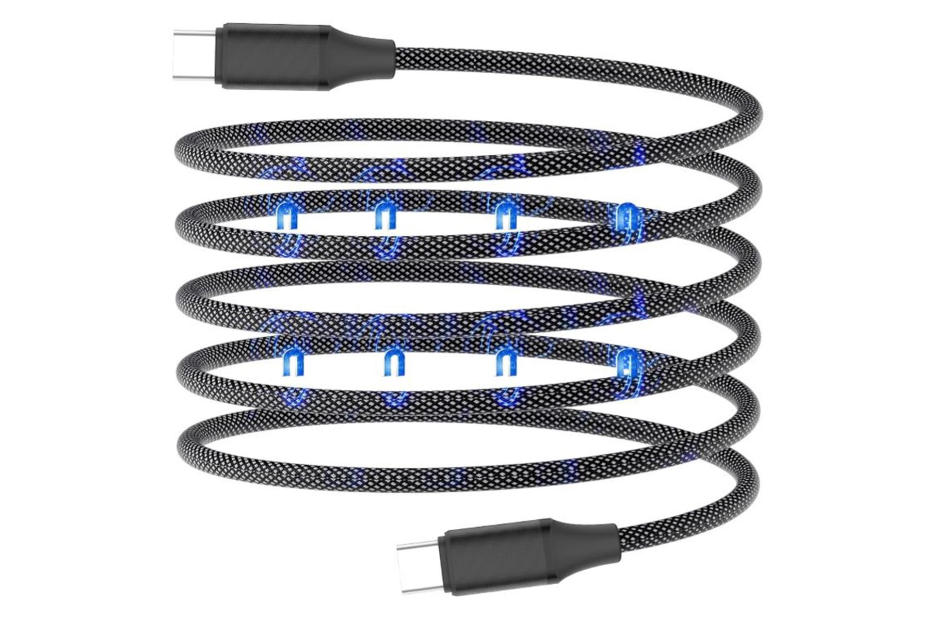 کابل شارژ USB هیمی Type-C به Type-C مدل Fusion O با طول 1.5 متر