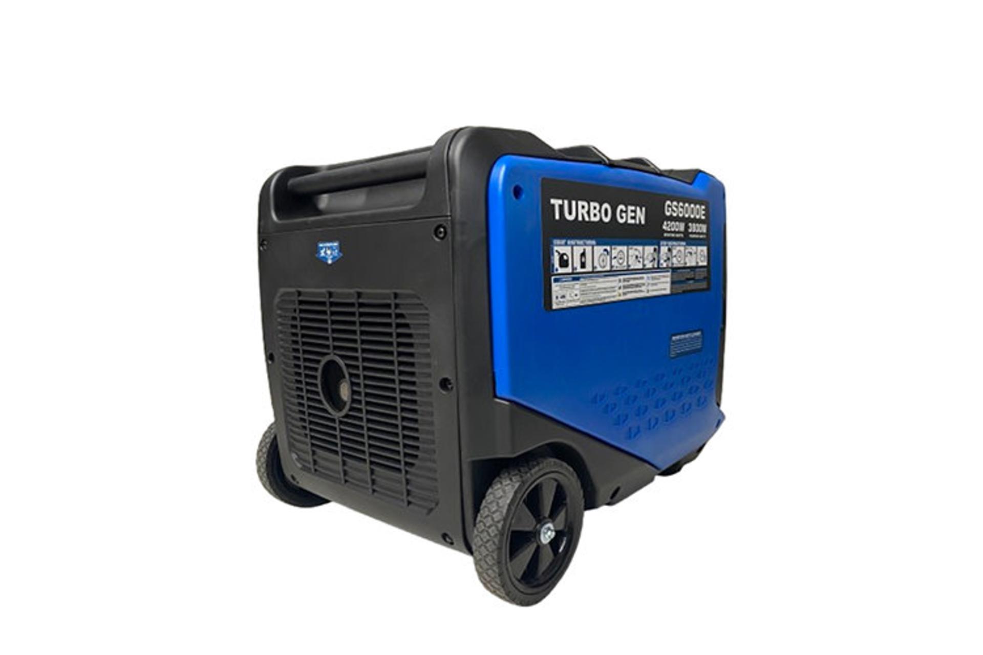 موتور برق توربوژن TURBO GEN GS6000E نمای پشت و جانبی