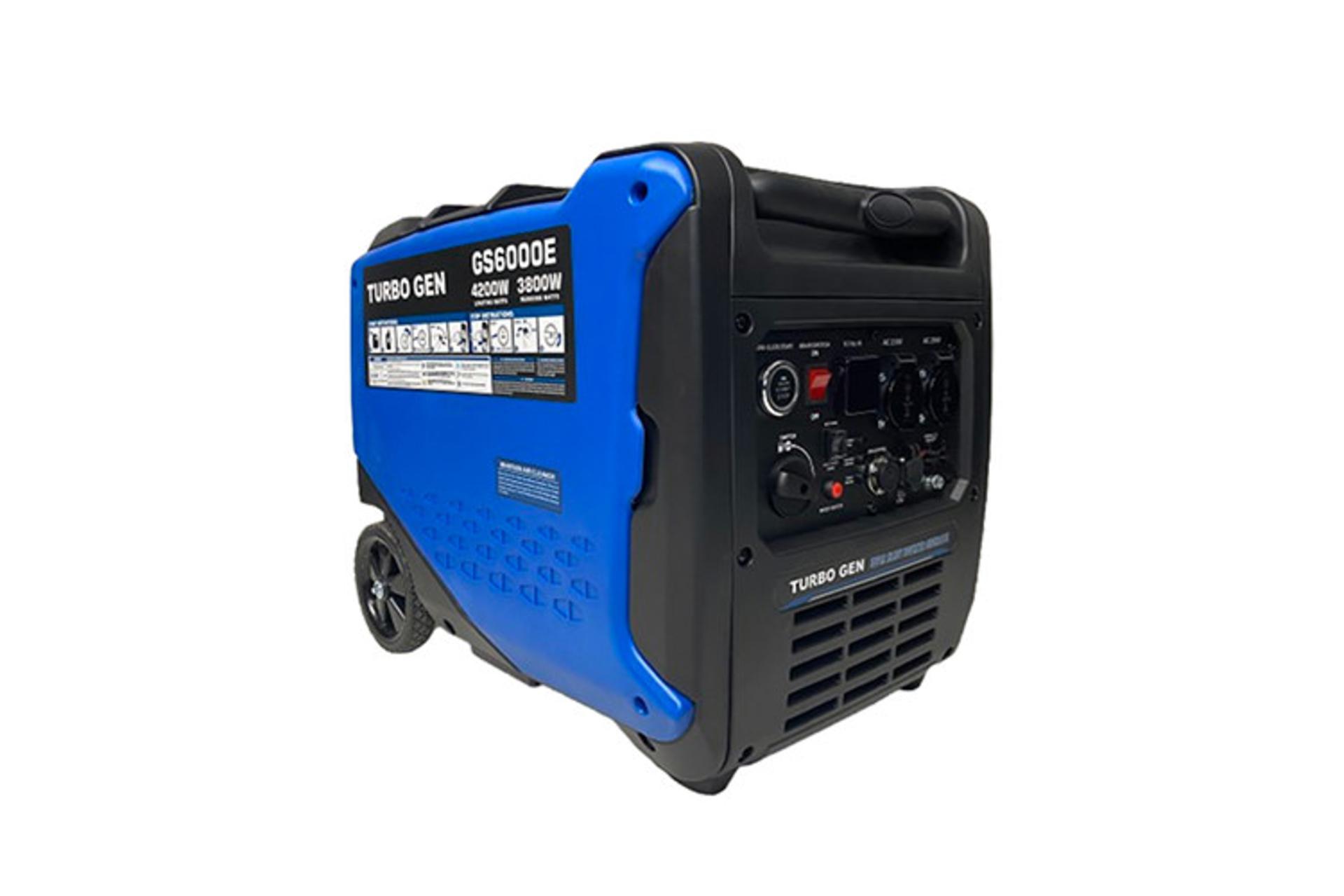 موتور برق توربوژن TURBO GEN GS6000E نمای جلو و چپ