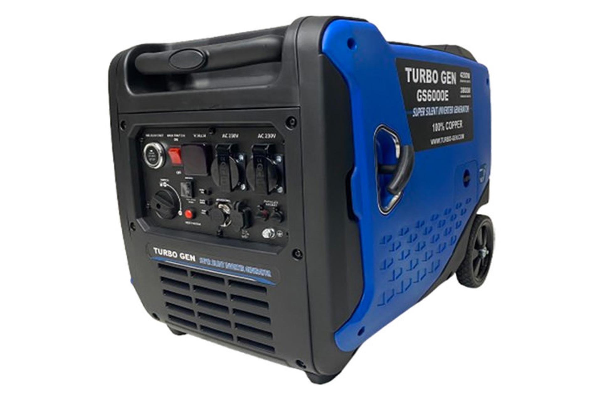 موتور برق توربوژن TURBO GEN GS6000E نمای جلو و راست