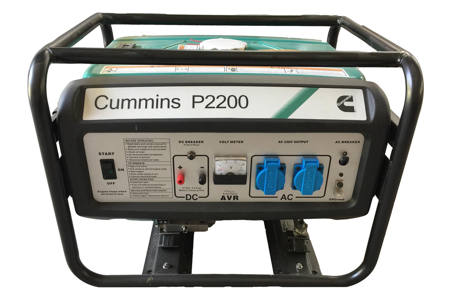 موتور برق کامینز Cummins P2200 نمای جلو