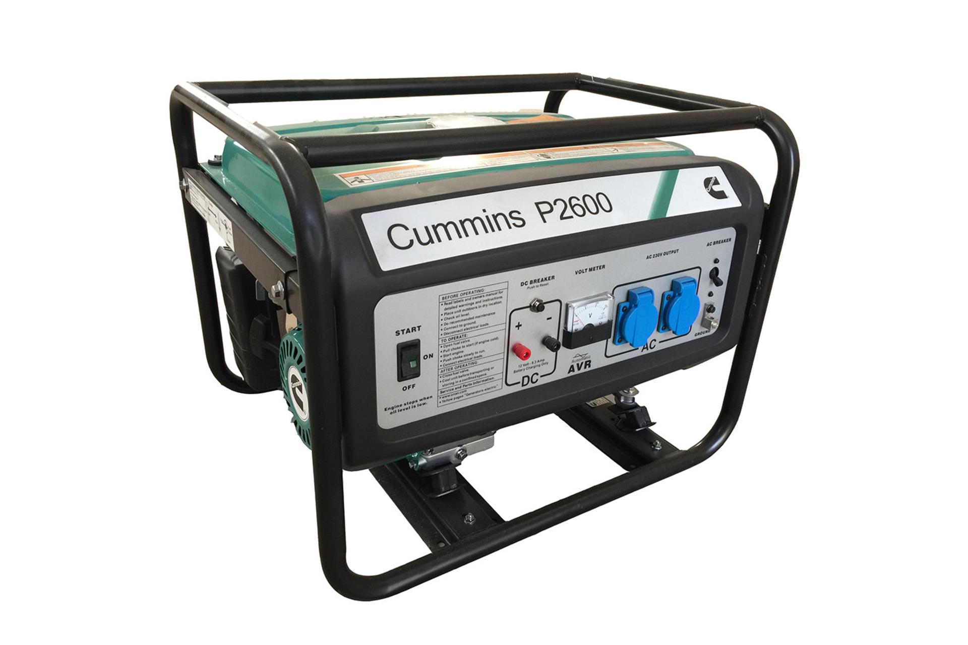 موتور برق کامینز Cummins P2600 نمای جلو و جانبی
