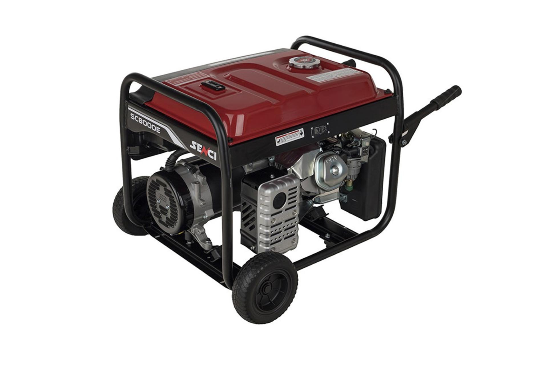 موتور برق سنسی SENCI SC8000E نمای پشت و جانبی