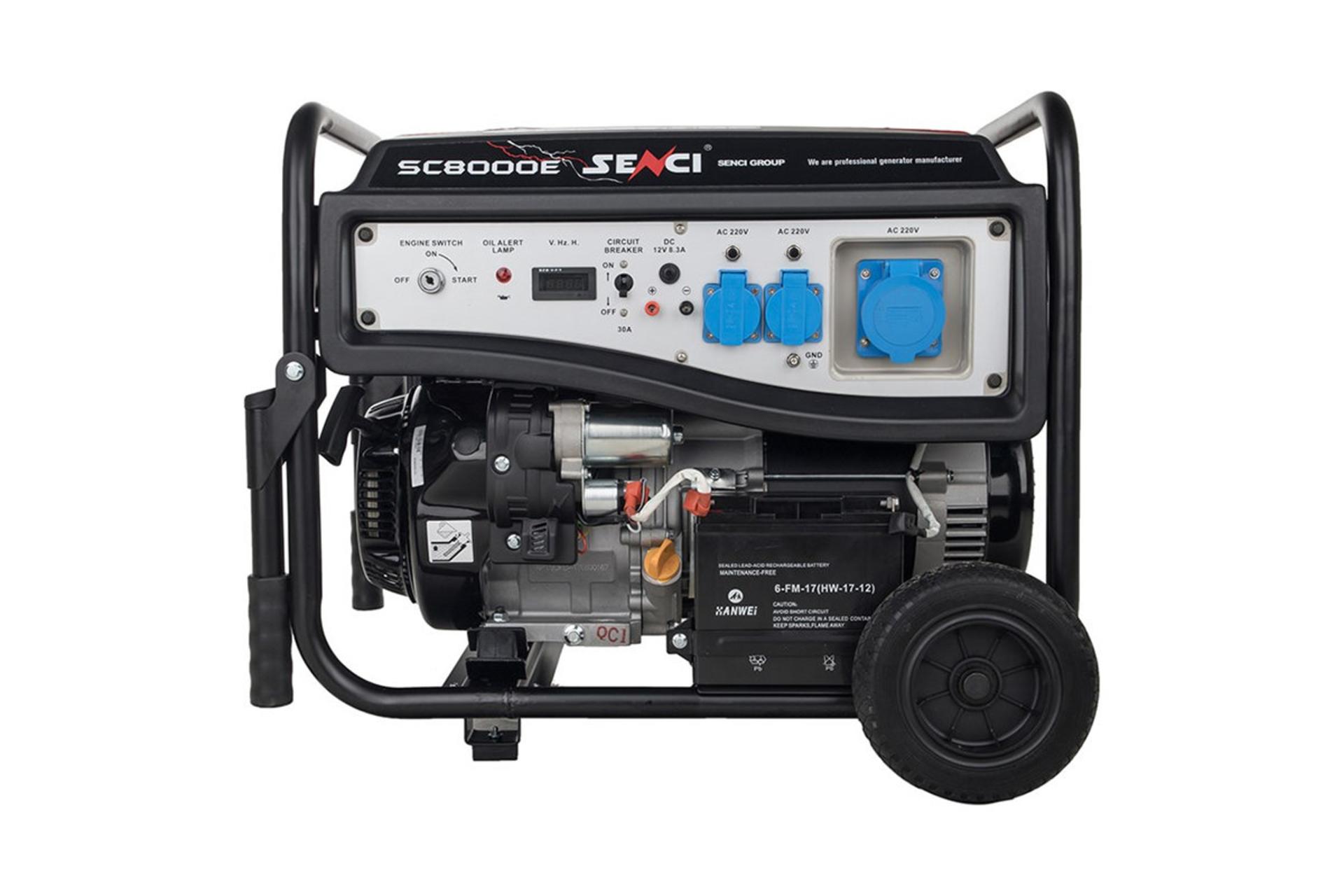 موتور برق سنسی SENCI SC8000E نمای جلو