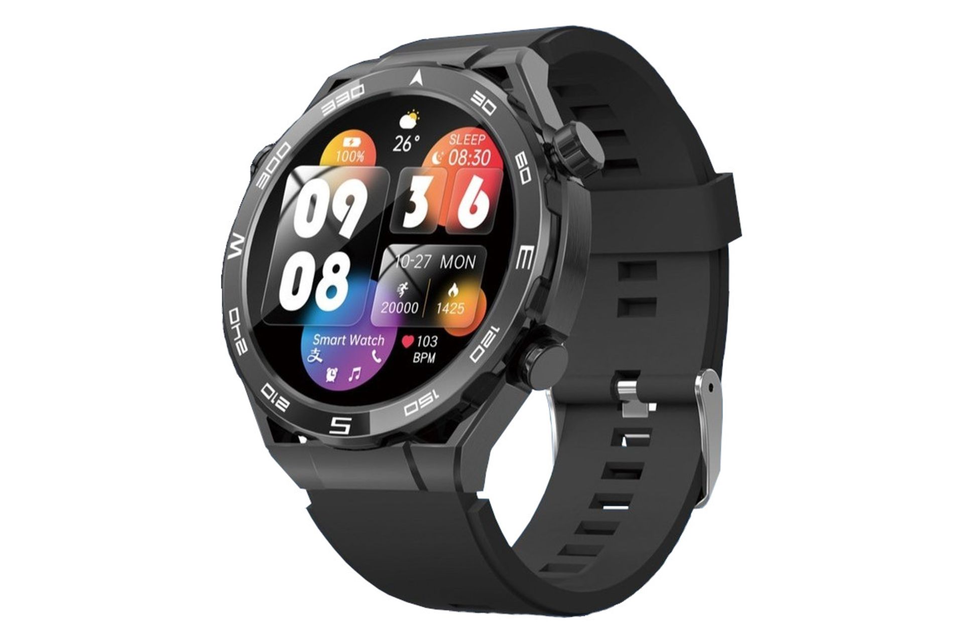 ساعت هوشمند کاکوسیگا KAKUSIGA KSC-1134 مشکی