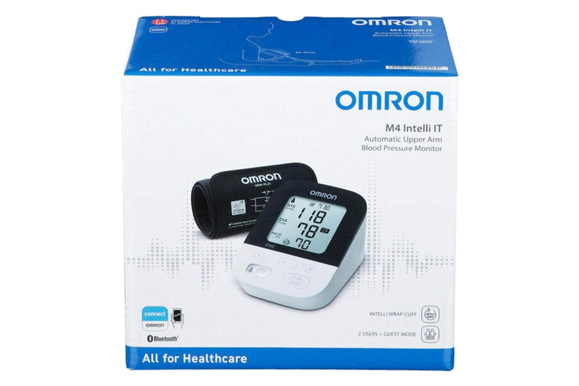 جعبه دستگاه فشارسنج امرون M4 Intelli IT