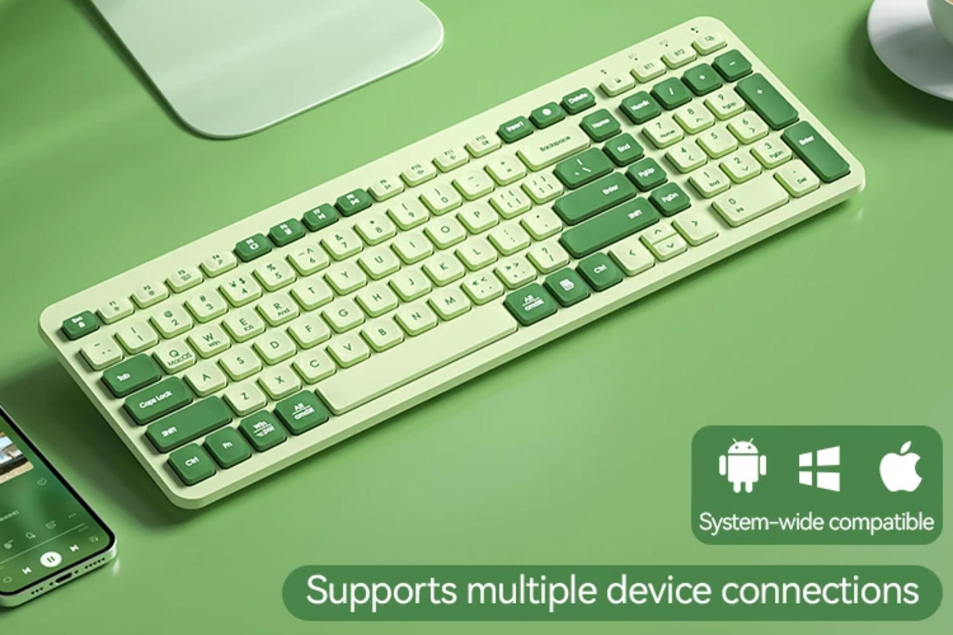 کیبورد بی او دبلیو K680D نمای بالا