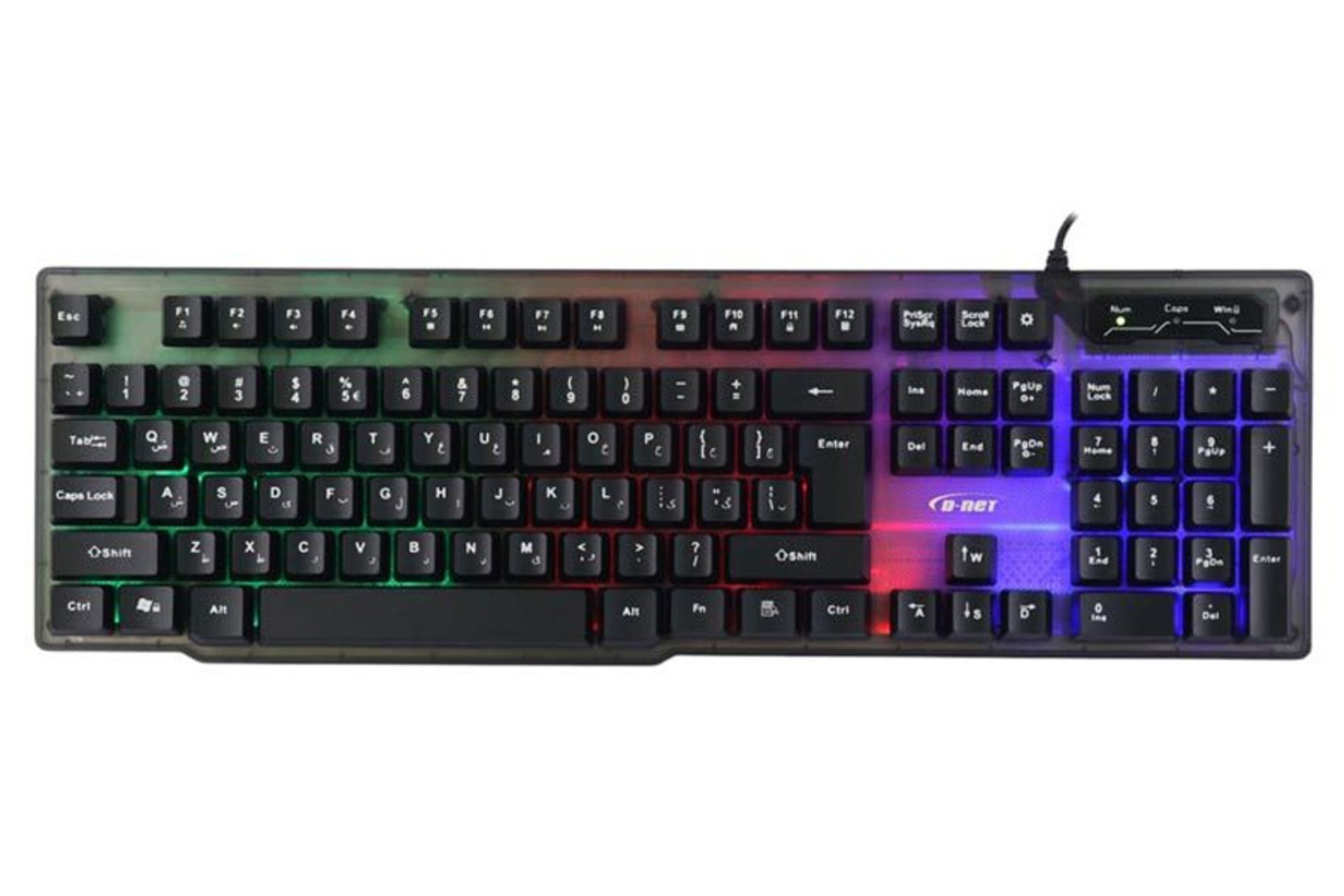 کیبورد دی نت DT-996 نمای بالا