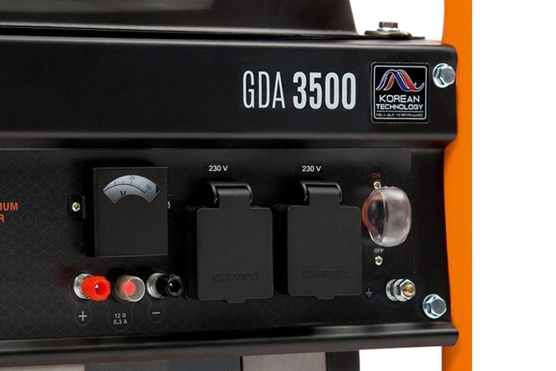 موتور برق دوو Daewoo GD3500 نمای پنل