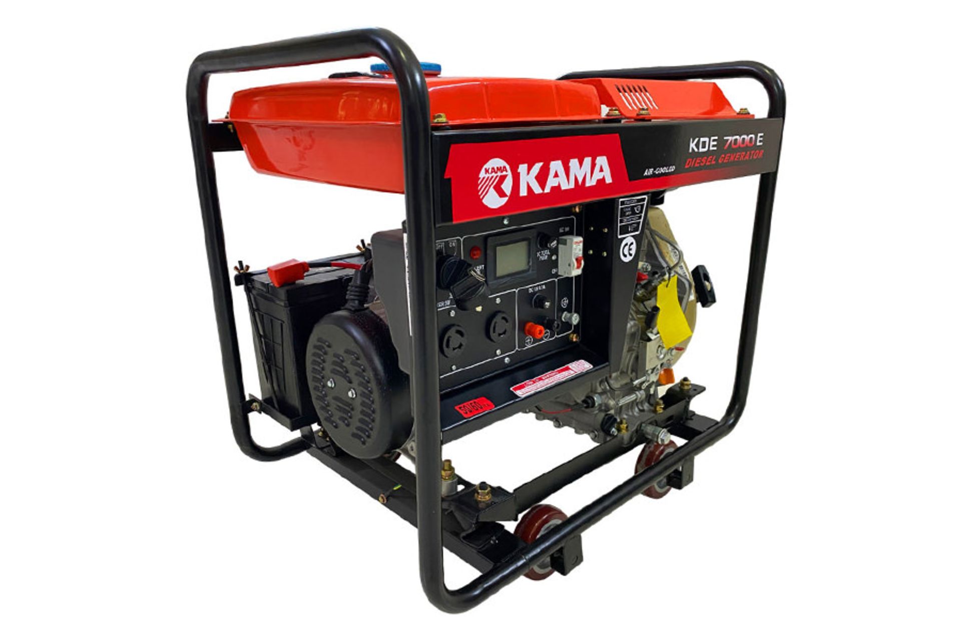 موتور برق کاما KAMA KDE 7000E نمای جلو و جانبی