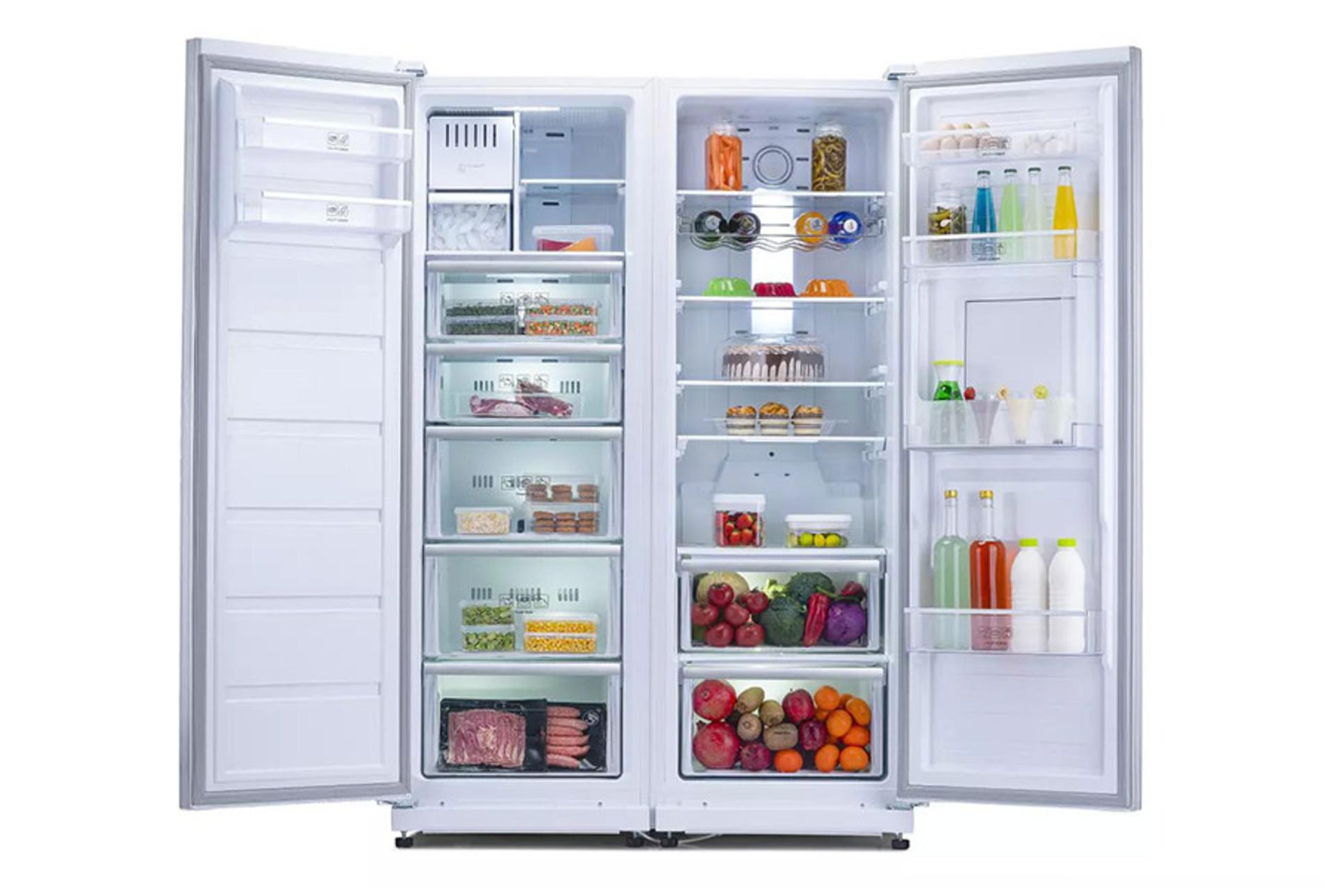 یخچال فریزر کلور گلوری پلاس Clever Glory Plus S60 نمای داخل