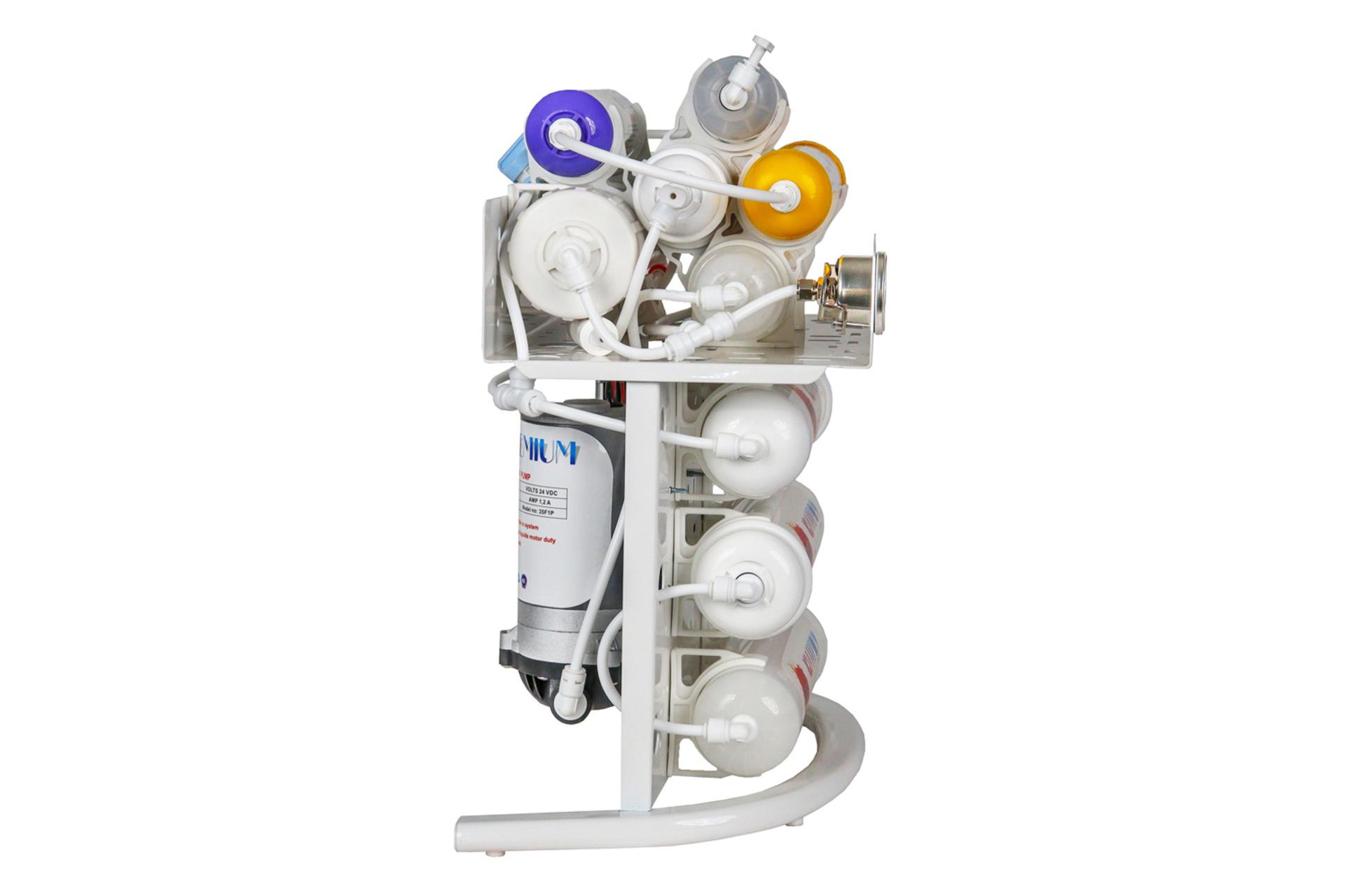 نمای چپ دستگاه تصفیه آب آکواپرمیوم AQUA PREMIUM A9POAB12-IN-TL3