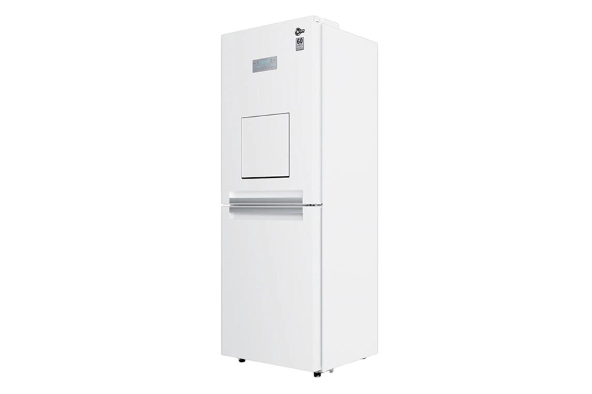 یخچال فریزر کلور روسو کمبی Clever Rosso Combi S70 نمای جلو و جانبی