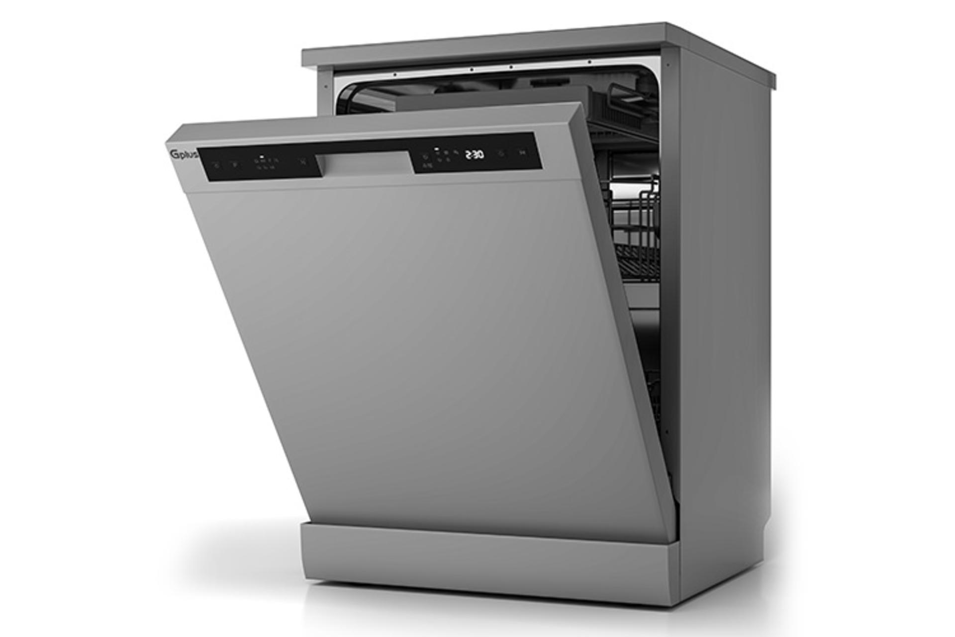 ماشین ظرفشویی جی پلاس Gplus GDW-F453 رنگ خاکستری