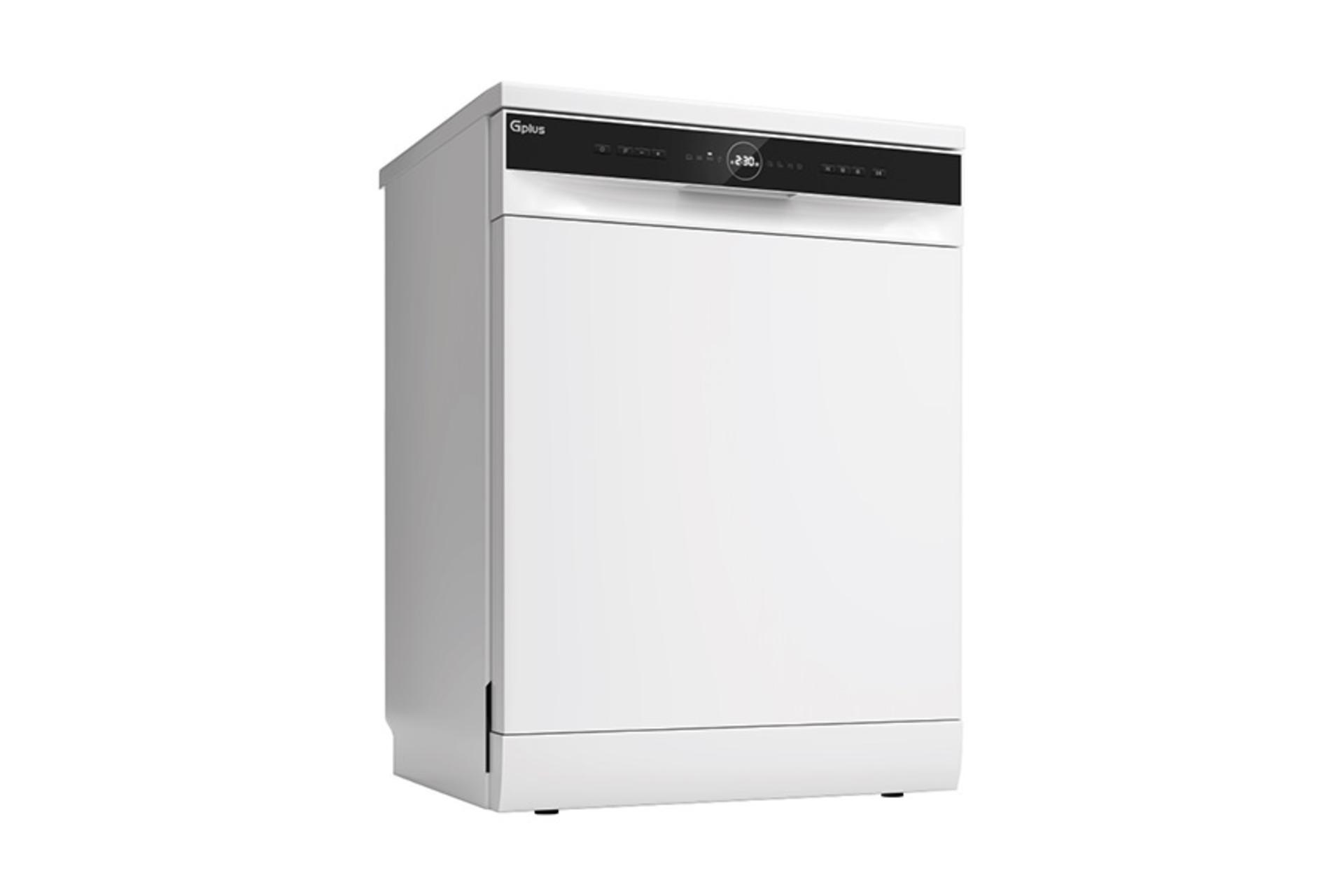 ماشین ظرفشویی جی پلاس Gplus GDW-F443 نمای جلو و جانبی