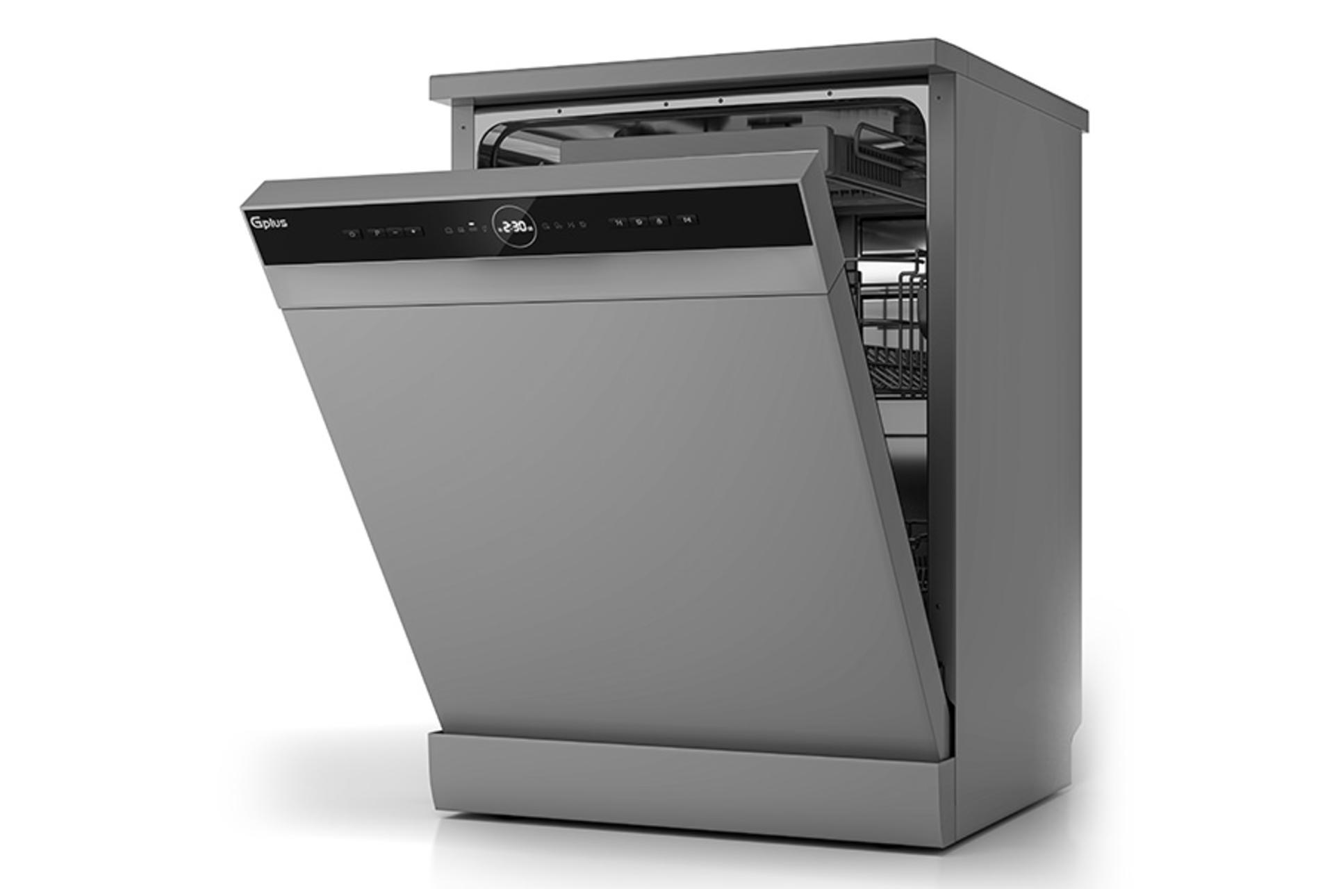 ماشین ظرفشویی جی پلاس Gplus GDW-F443 رنگ خاکستری