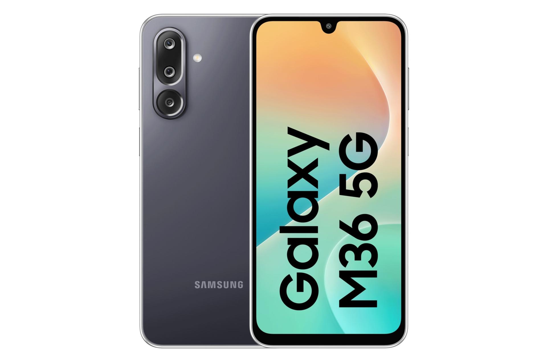 پنل جلو و پشت گوشی موبایل گلکسی M36 سامسونگ مشکی / Samsung Galaxy M36