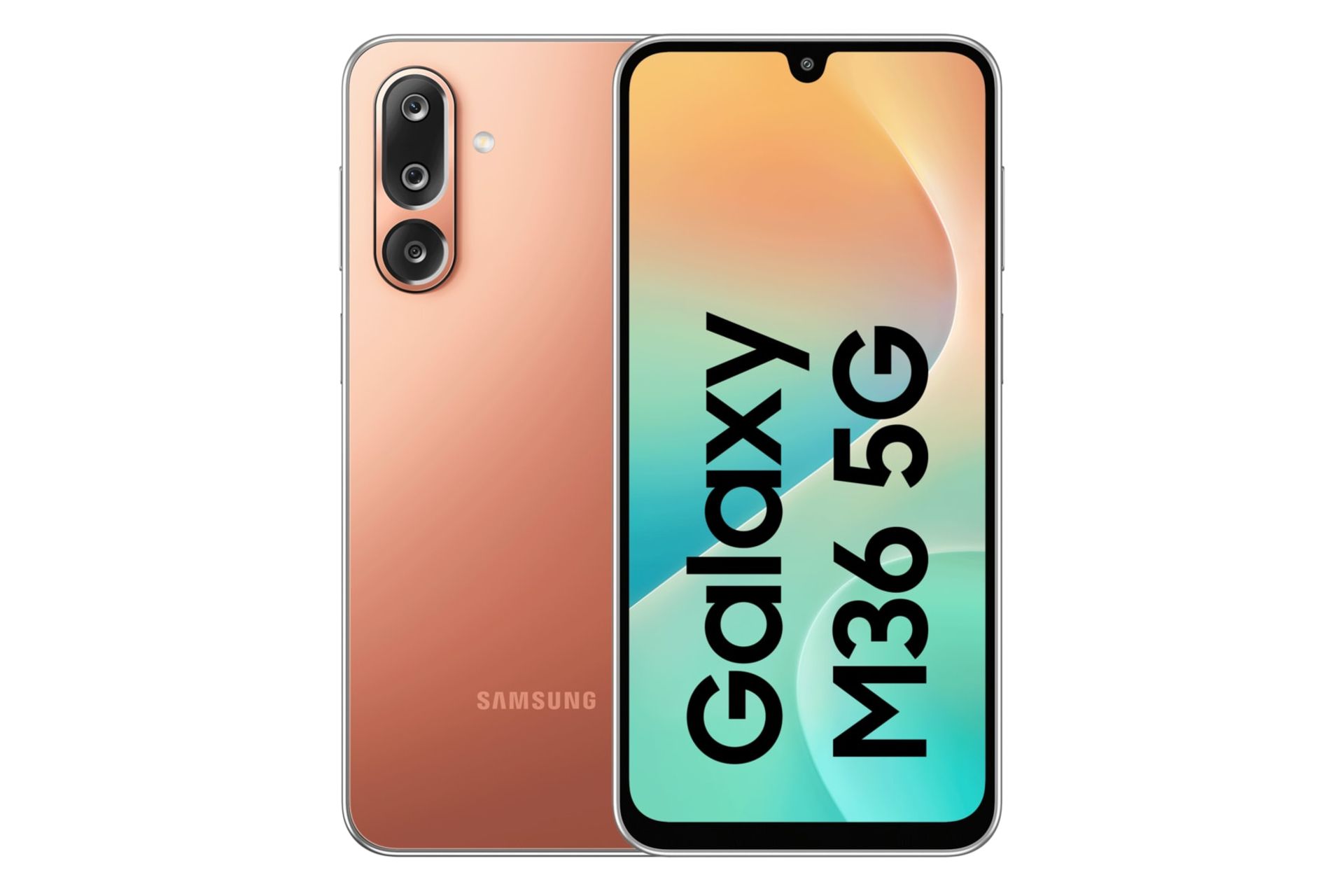 پنل جلو و پشت گوشی موبایل گلکسی M36 سامسونگ نارنجی / Samsung Galaxy M36