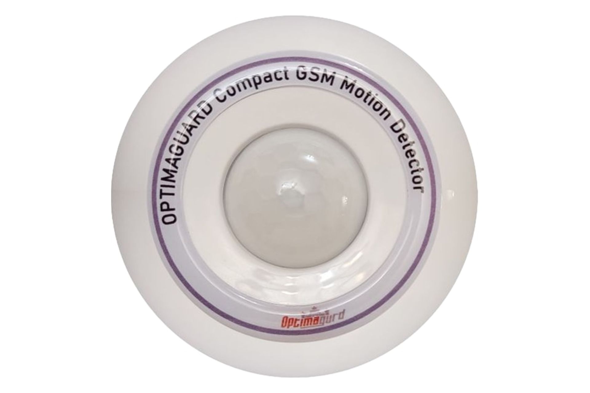 نمای دستگاه اصلی دزدگیر اماکن اپتیماگارد OGC220DX با نمایش لوگو