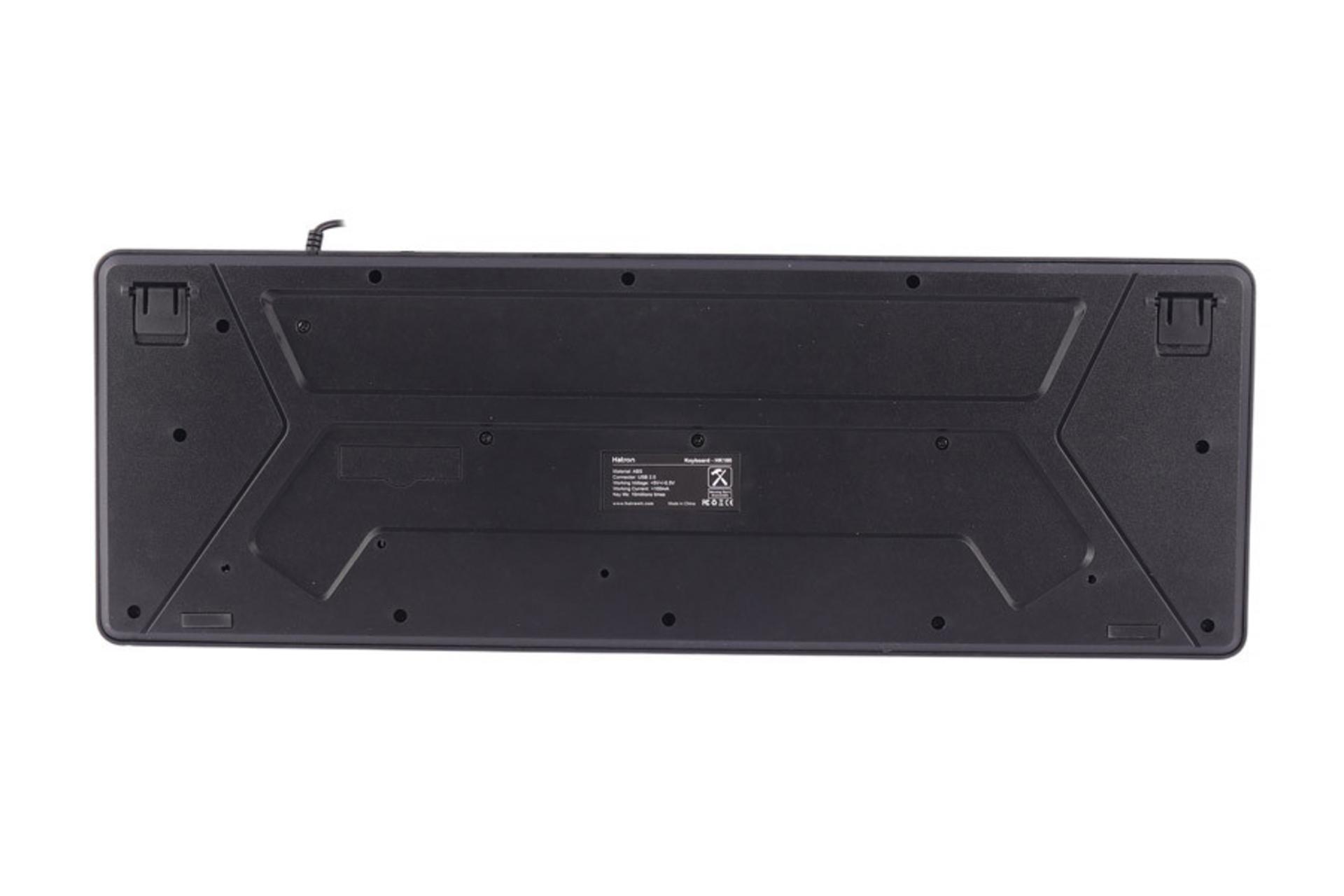 نمای پشت و بدنه کیبورد هترون HK180