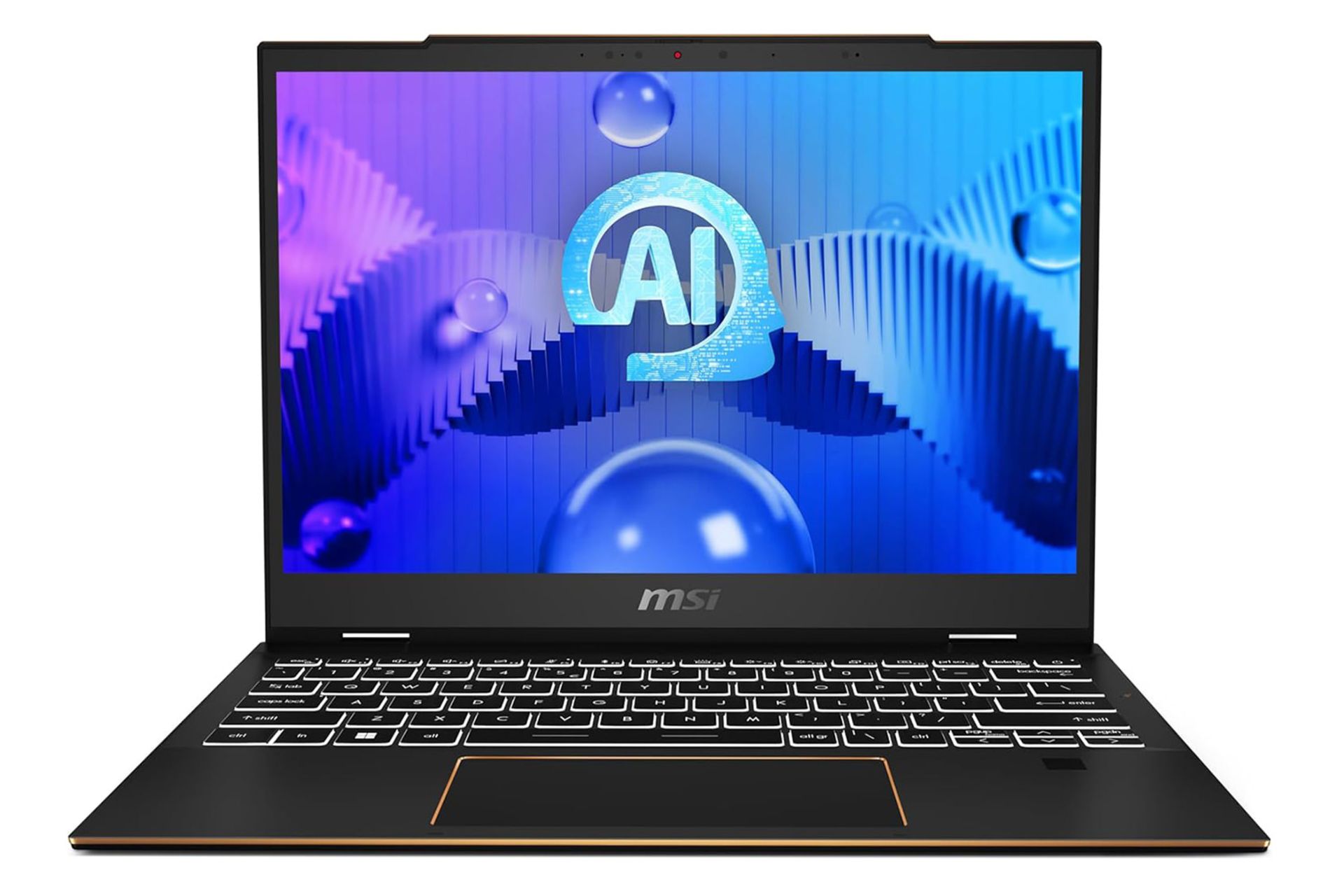 لپ تاپ ام اس آی MSI Summit E13 AI Evo A1MTG نمای جلو