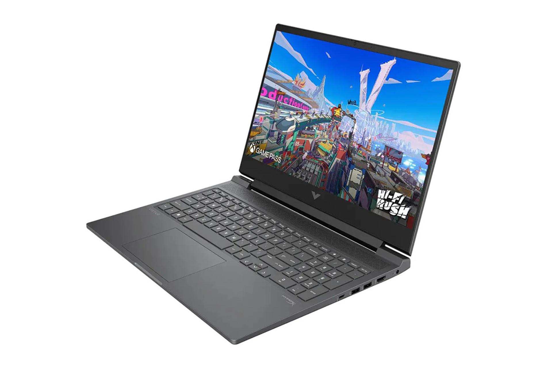لپ تاپ اچ پی HP Victus 16-R0328TX نمای جلو و راست