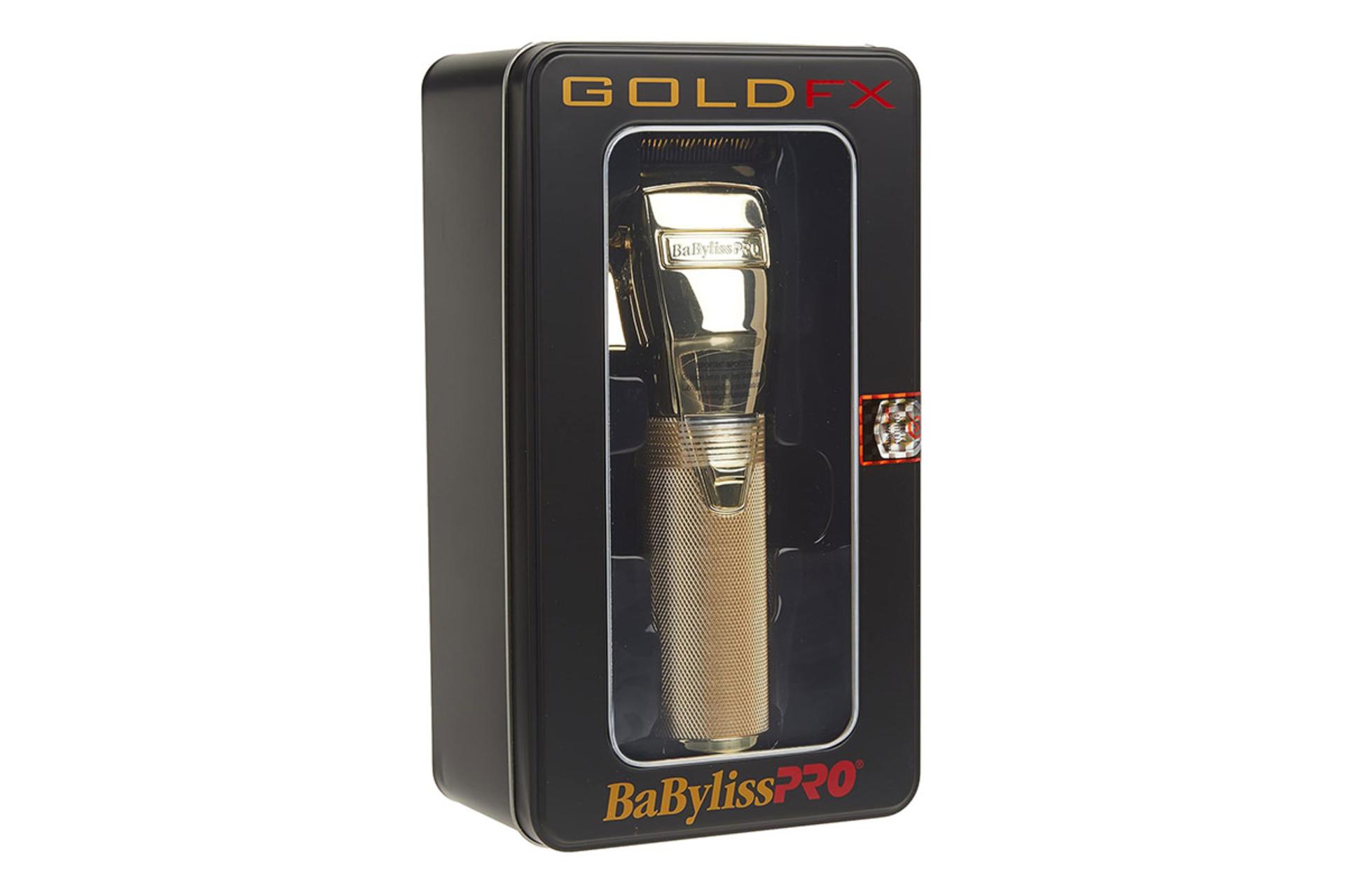 ماشین اصلاح بابیلیس پرو BabylissPRO GoldFX Clipper FX8700GE نمای بسته بندی