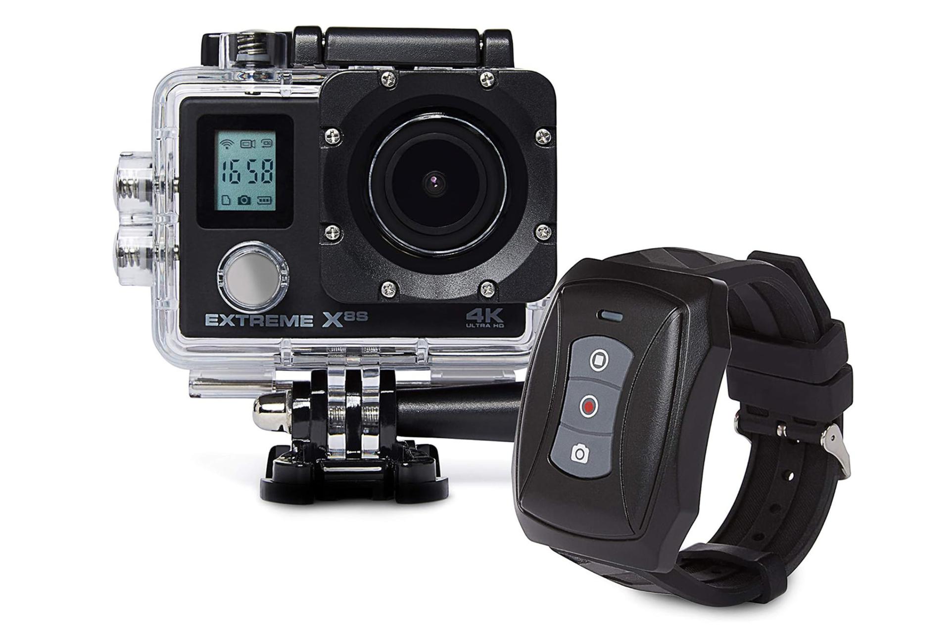 دوربین ویزو VISU Extreme X8S نمای جلو به همراه ریموت کنترل