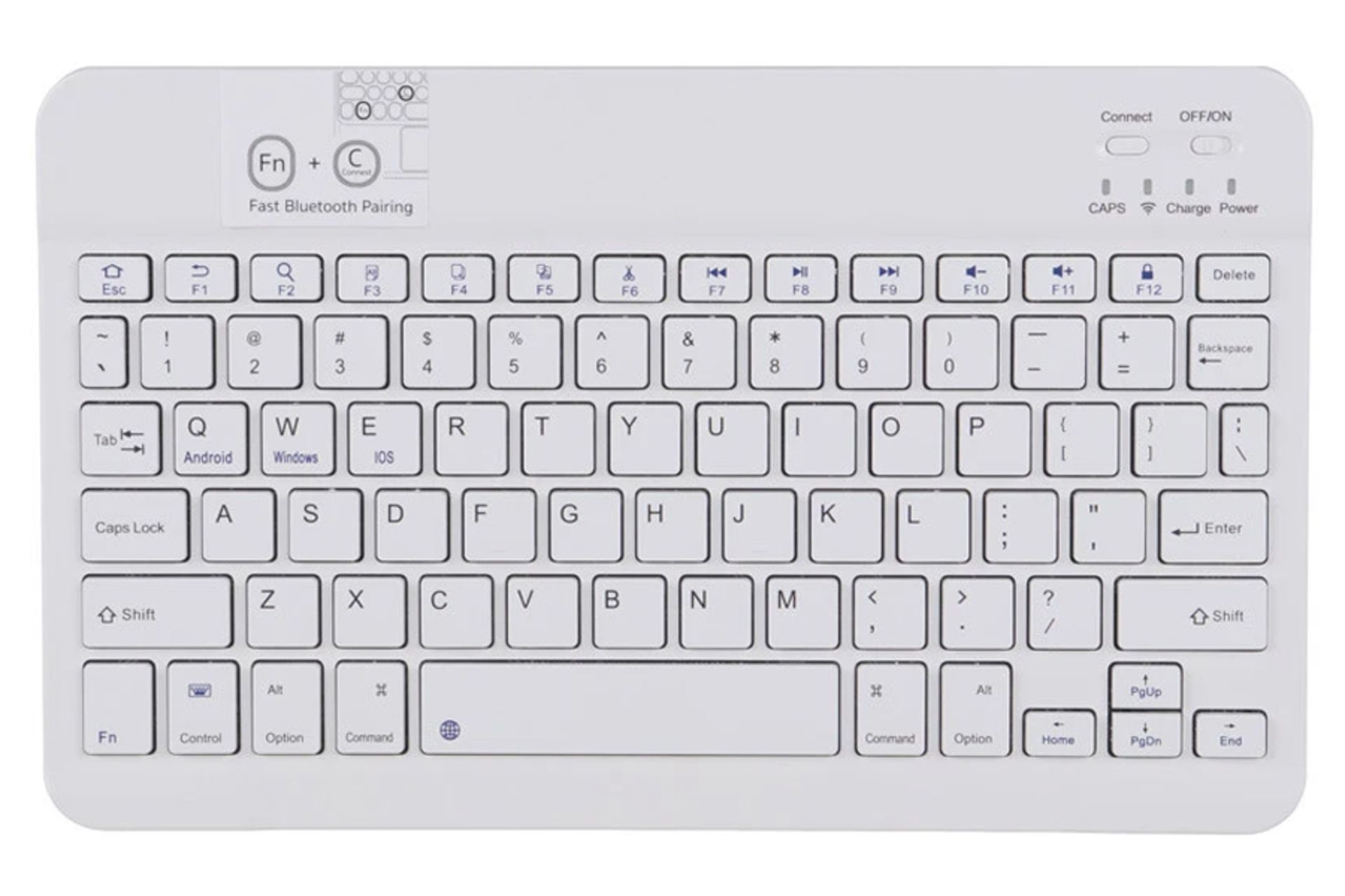 کیبورد کوتتسی 64014 رنگ سفید