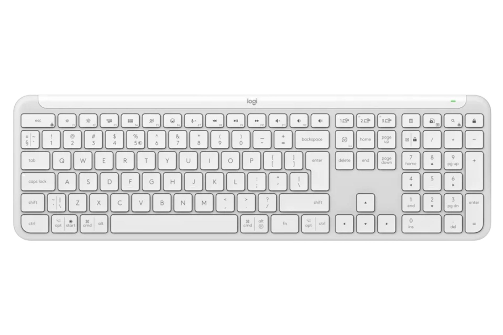 کیبورد لاجیتک Signature Slim Keyboard K950 نمای بالا