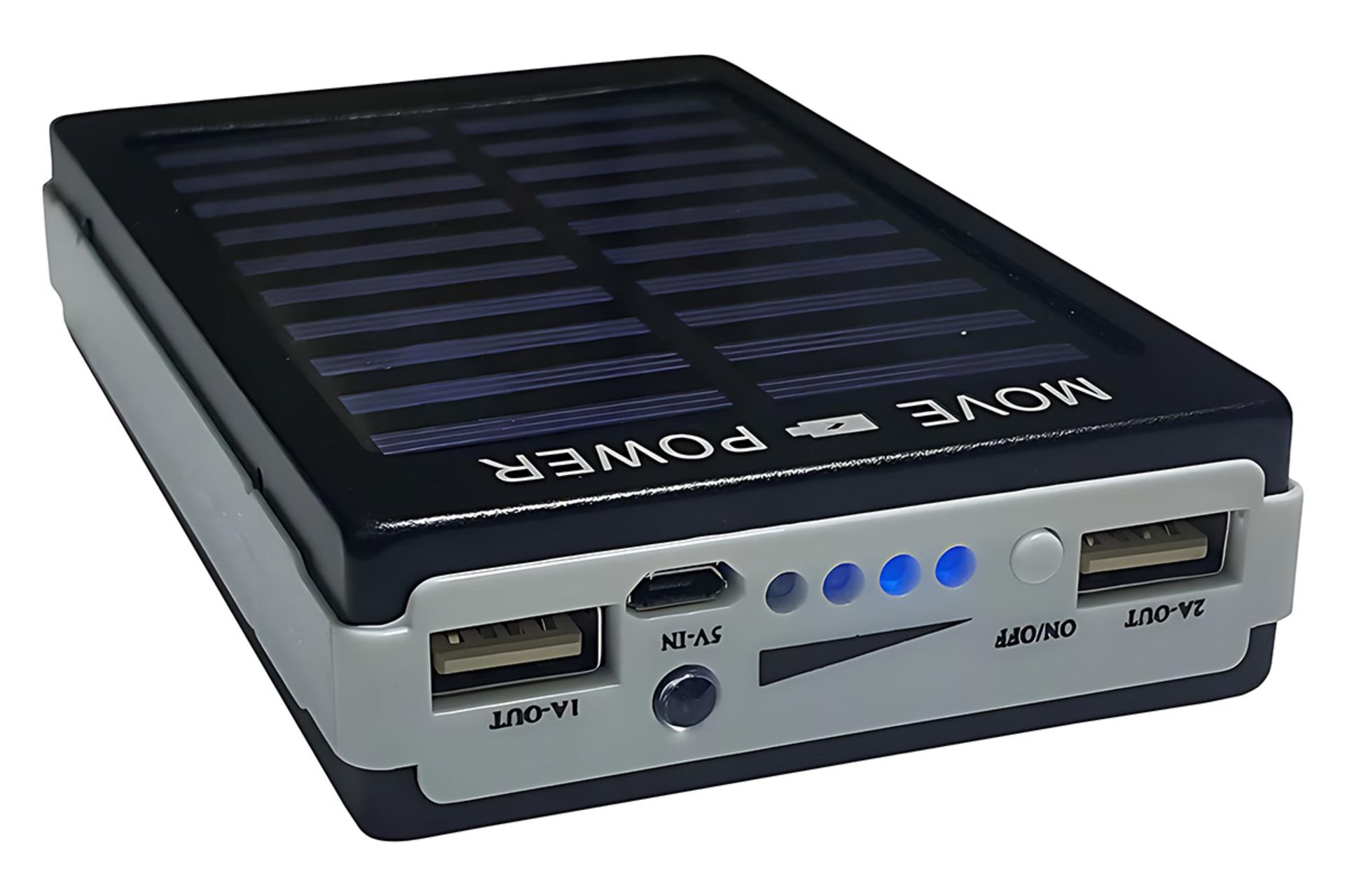 درگاه های پاور بانک موو پاور Move Power Solar 10000mAh