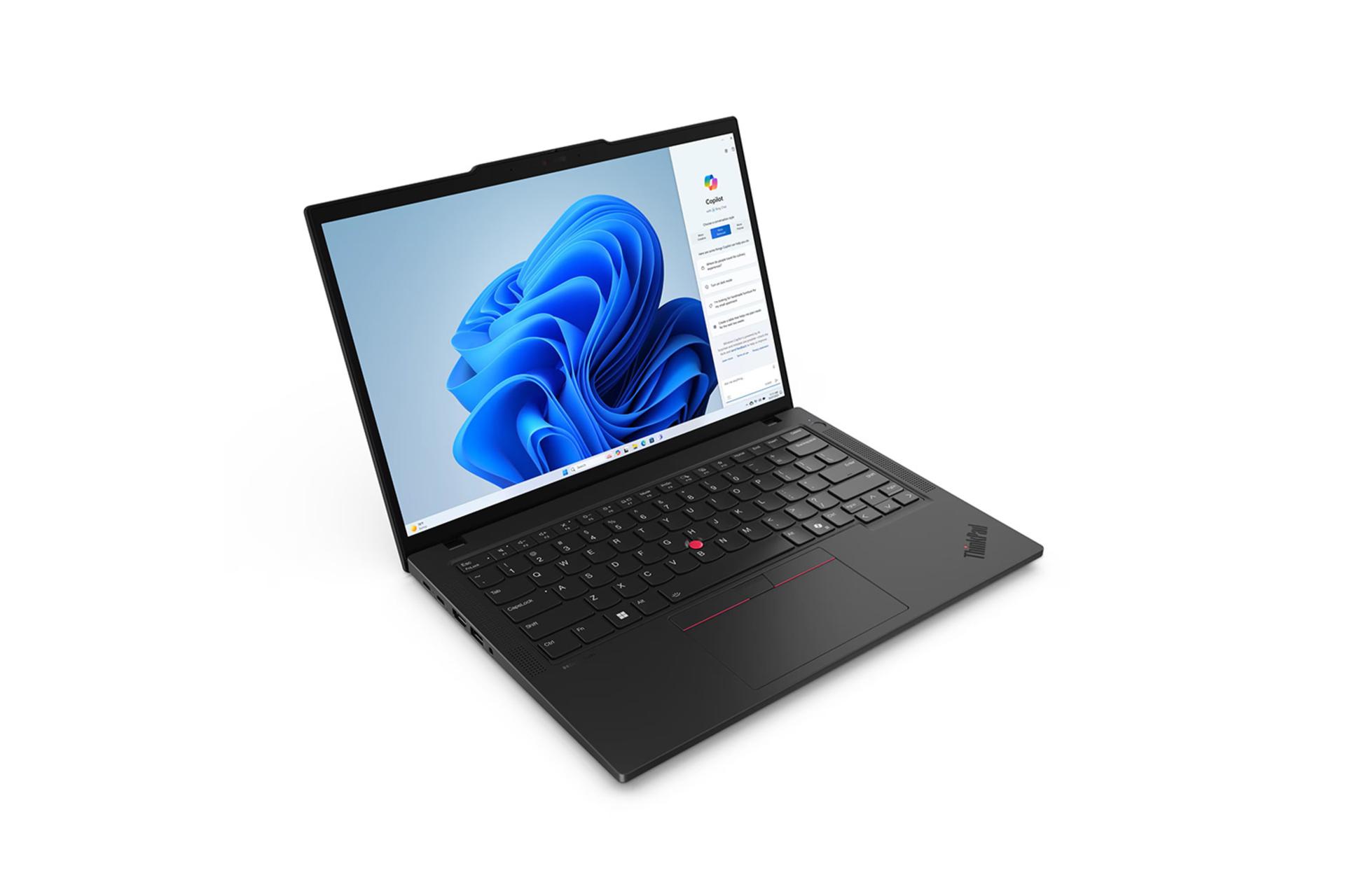 لپ تاپ لنوو Lenovo ThinkPad T14 Gen 5 نمای جلو و چپ
