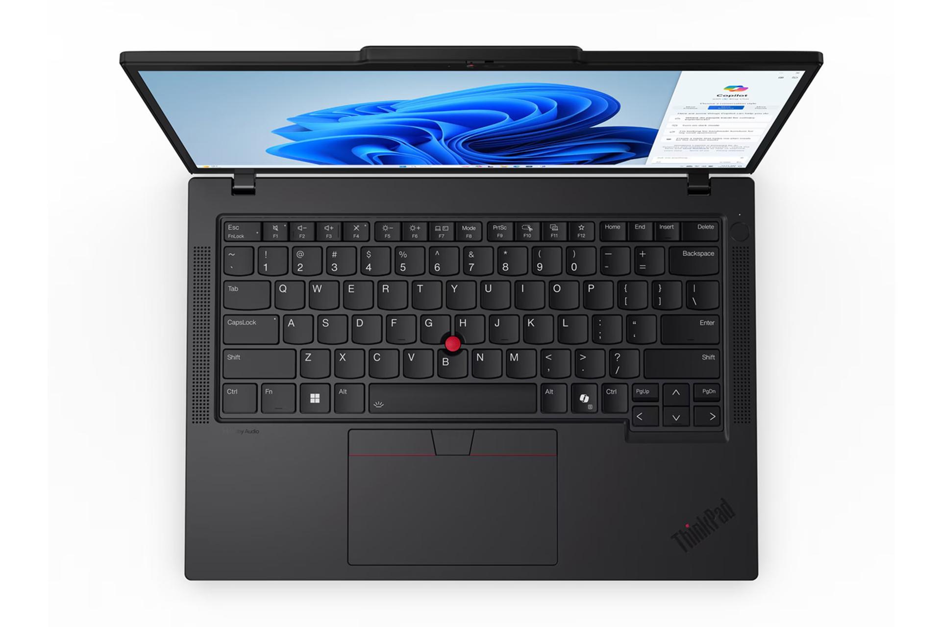لپ تاپ لنوو Lenovo ThinkPad T14 Gen 5 نمای بالا و کیبورد