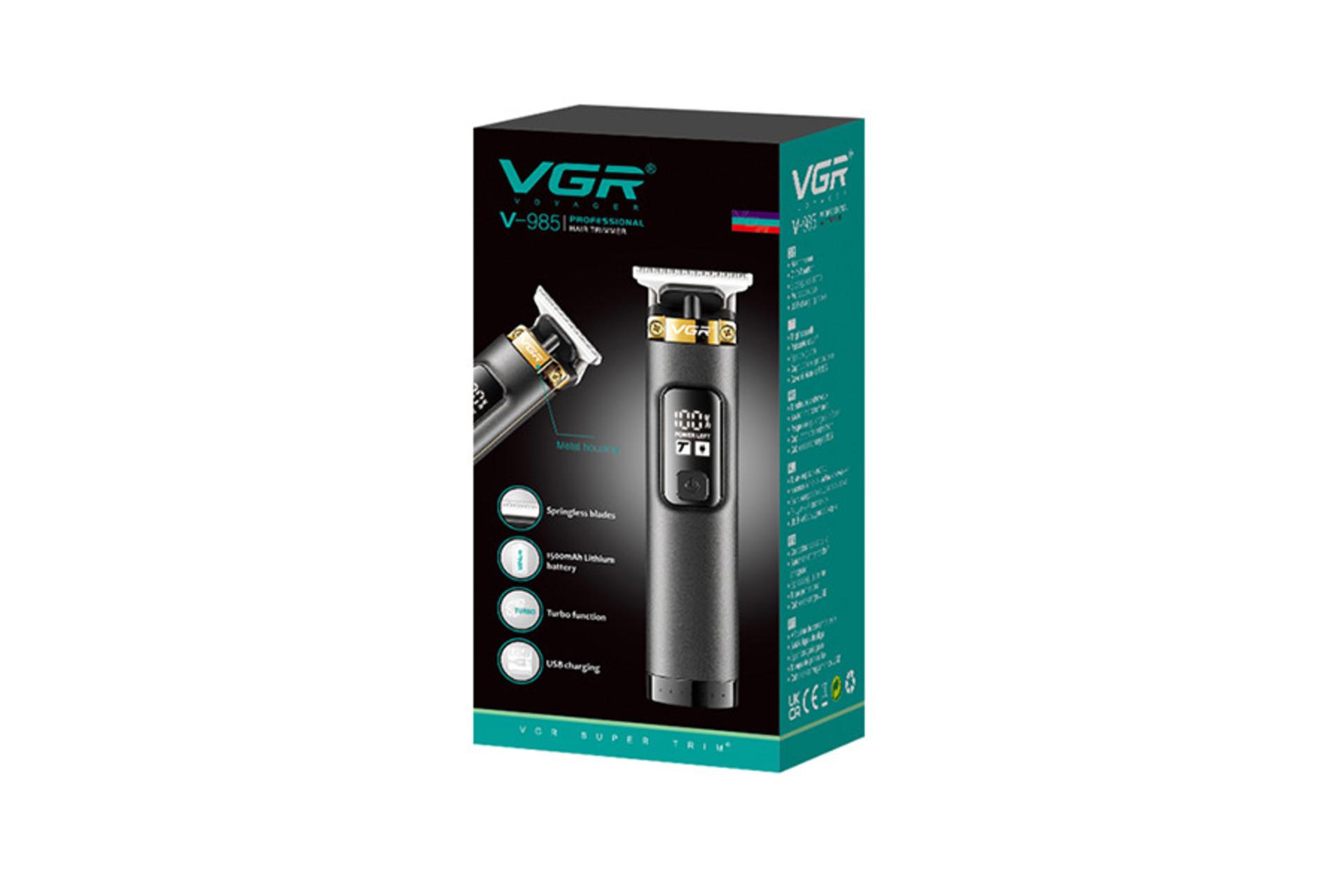 ماشین اصلاح وی جی آر VGR V-985 نمای بسته بندی