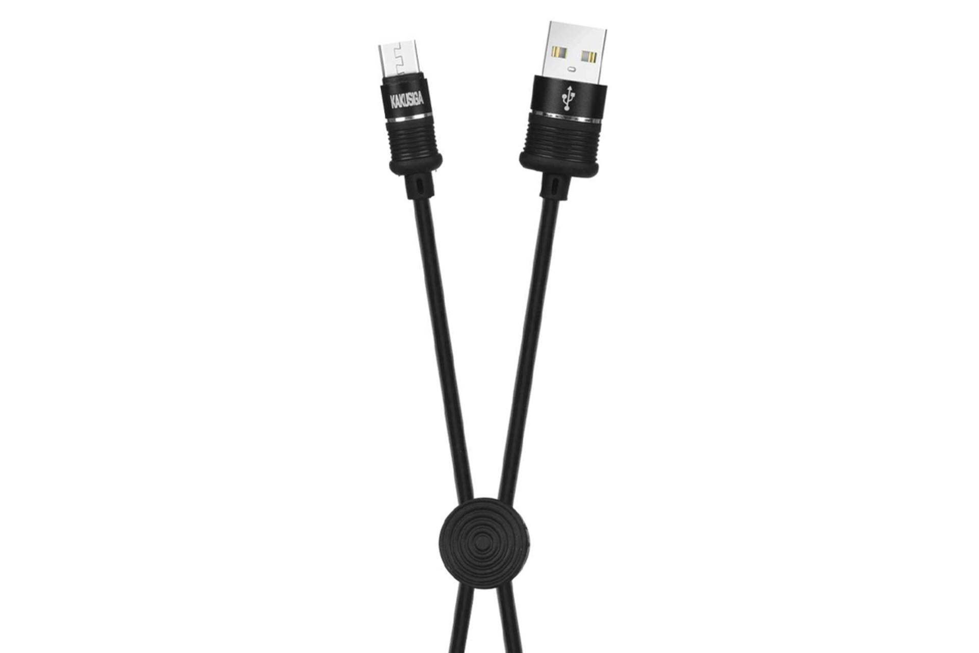 کابل شارژ USB کاکوسیگا Type-A به Micro-USB مدل KSC-351 با طول 0.25 متر