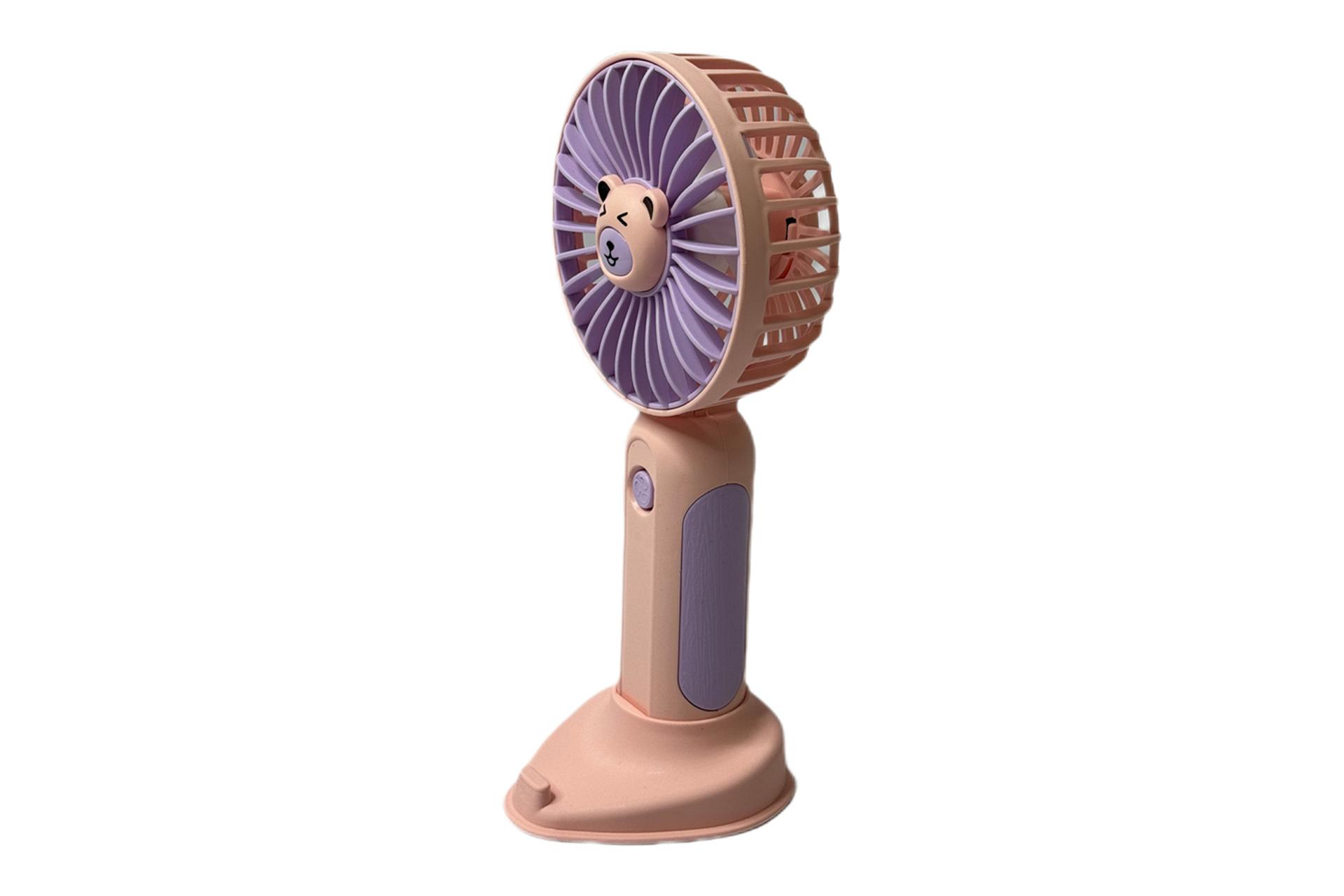 نمای کناری پنکه کوچک دستی مدل خرسی Mini fan Bear HK59-3