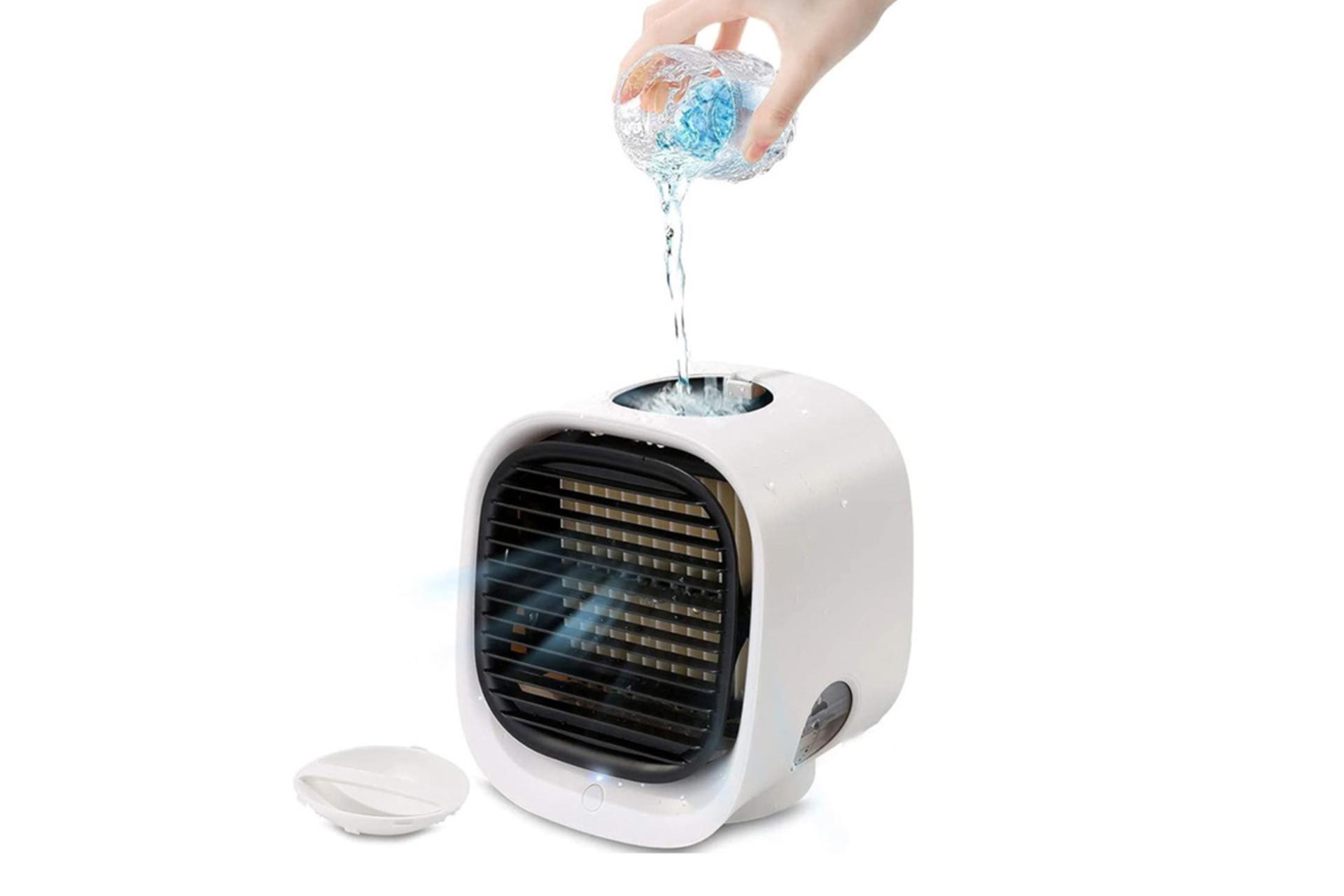 مرجع متخصصين ايران مخزن آب پنكه كوچك روميزي Mini fan Humidification Aromatherapy