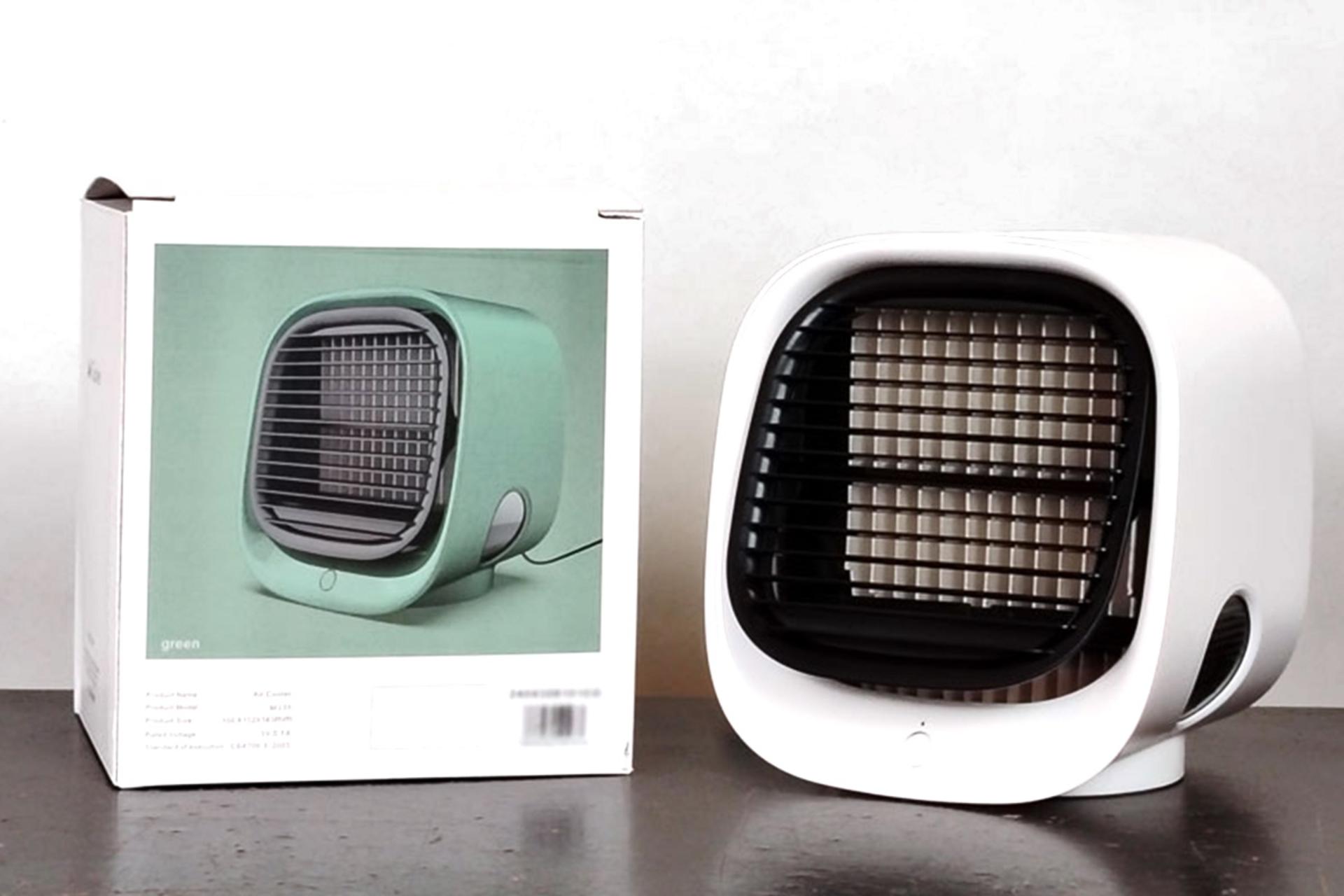 مرجع متخصصين ايران پنكه كوچك روميزي Mini fan Humidification Aromatherapy به همراه جعبه