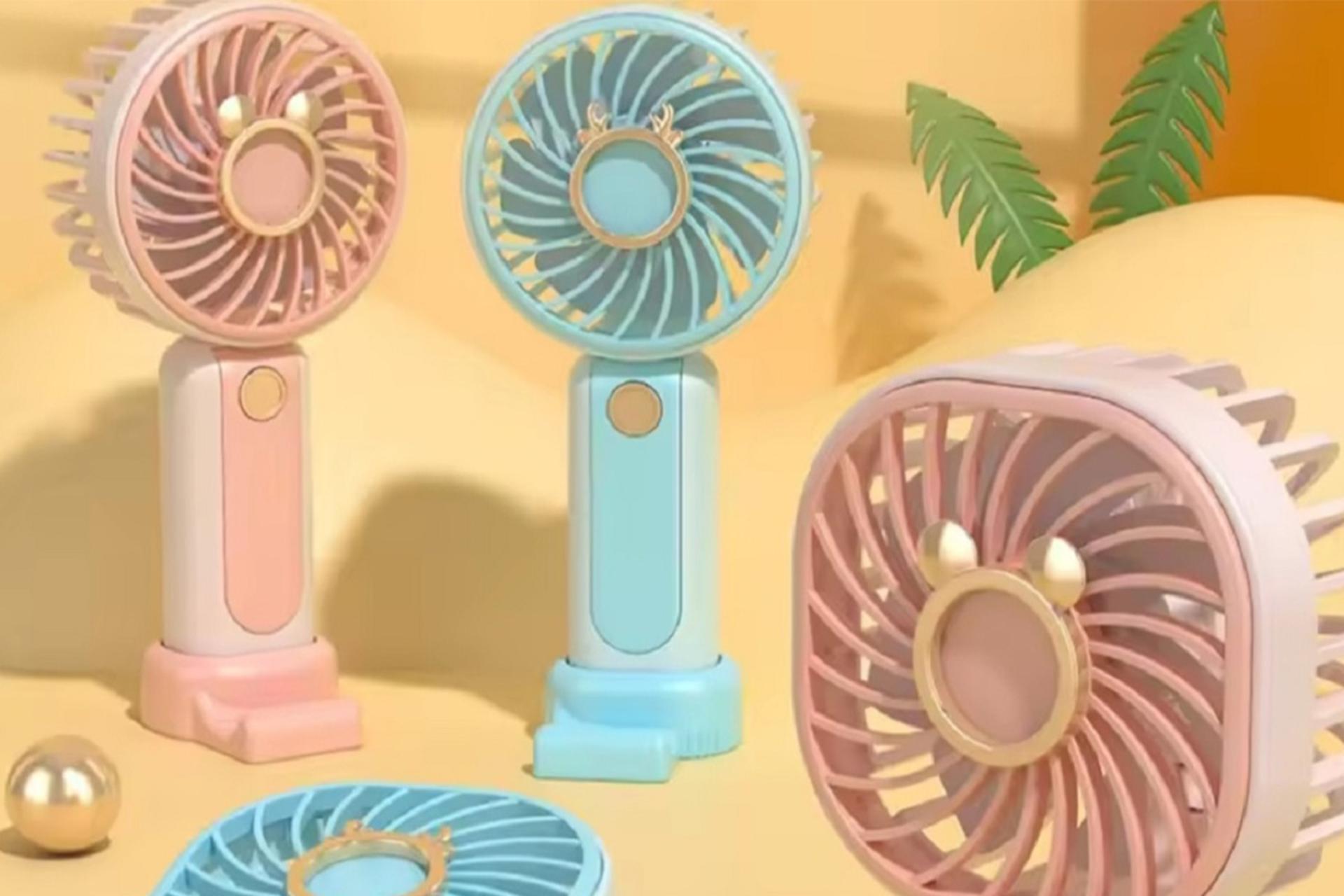 نمای کناری پنکه کوچک دستی Mini fan S180