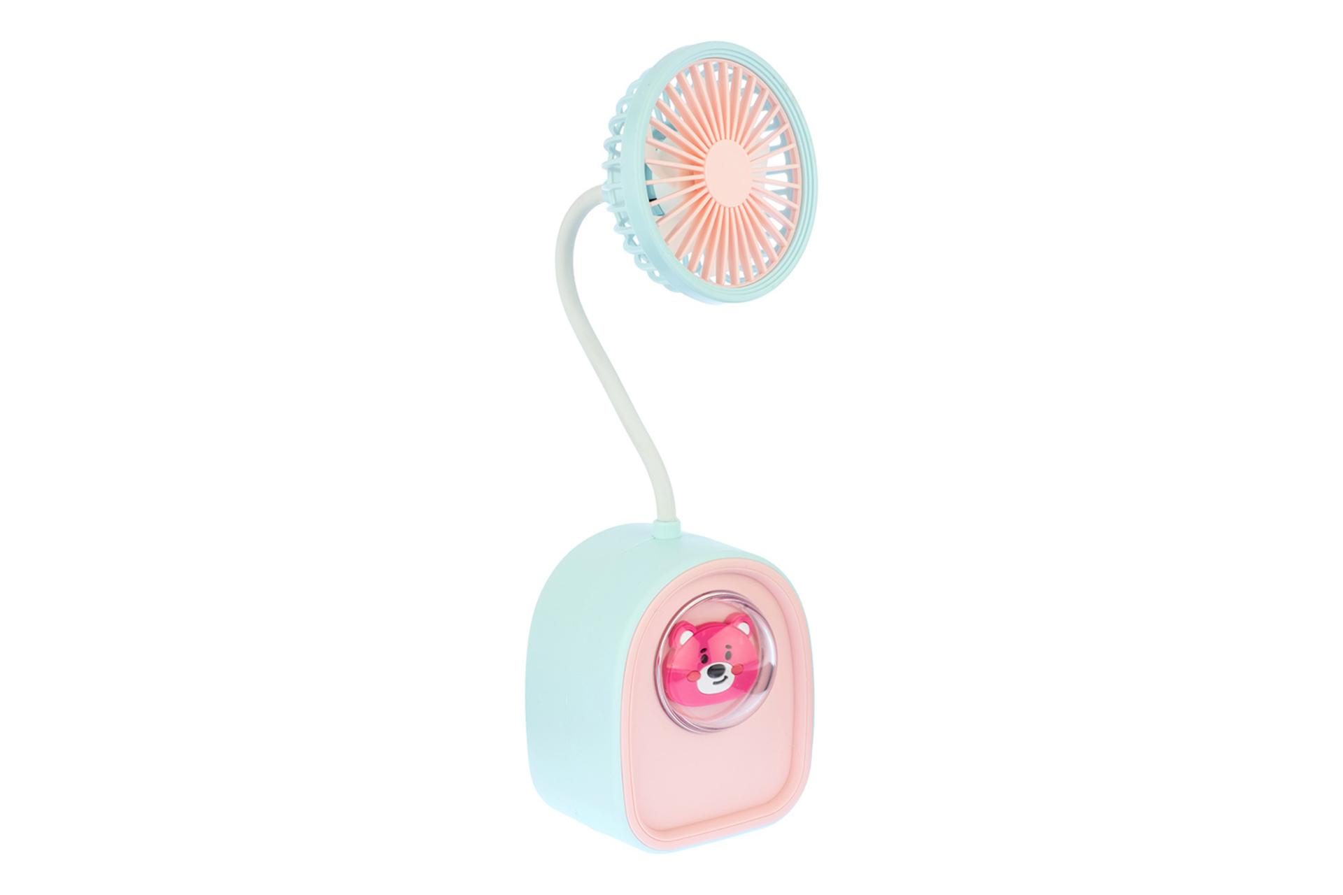 نمای کناری پنکه کوچک رومیزی مدل خرسی Mini fan Bear 3