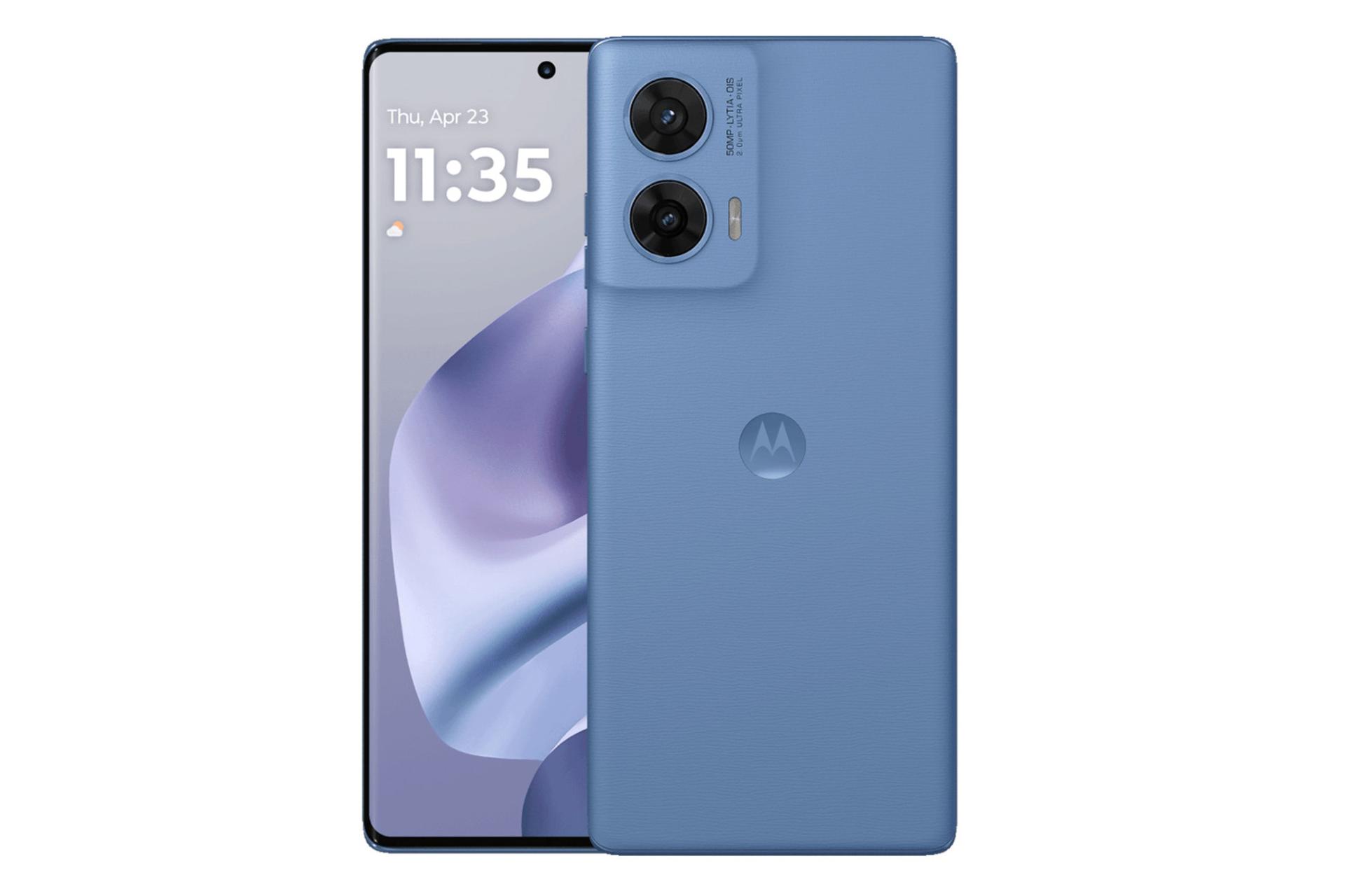 پنل جلو و پشت گوشی موبایل موتو G96 موتورولا طوسی آبی / Motorola Moto G96