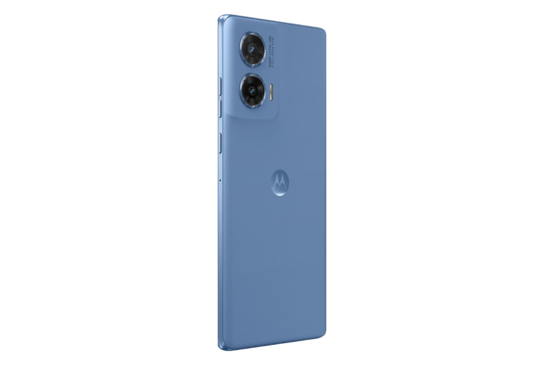 پنل پشت و چینش دوربین گوشی موبایل موتو G96 موتورولا طوسی آبی / Motorola Moto G96