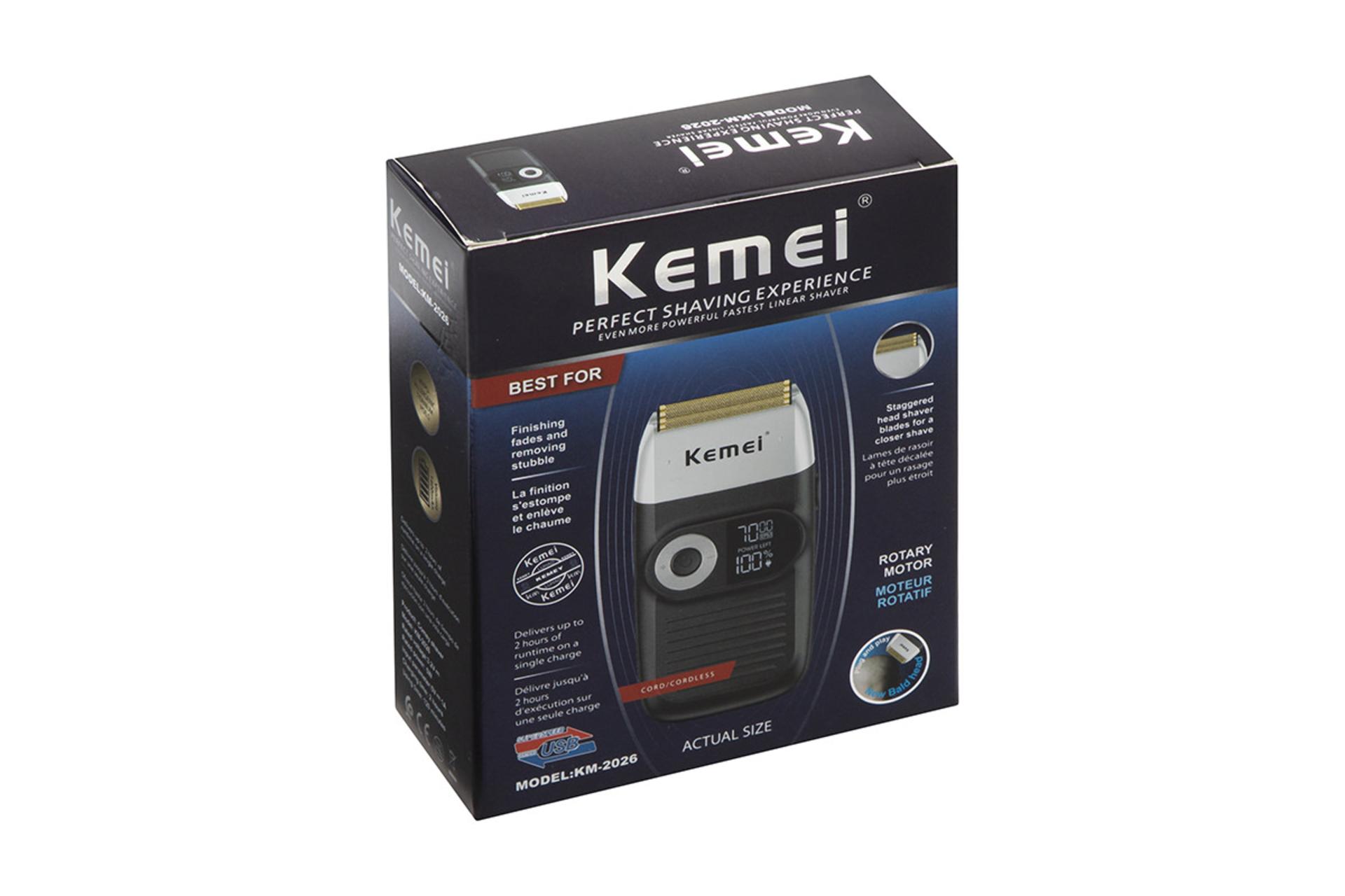 ماشین اصلاح کیمی Kemei KM-2026 نمای بسته بندی